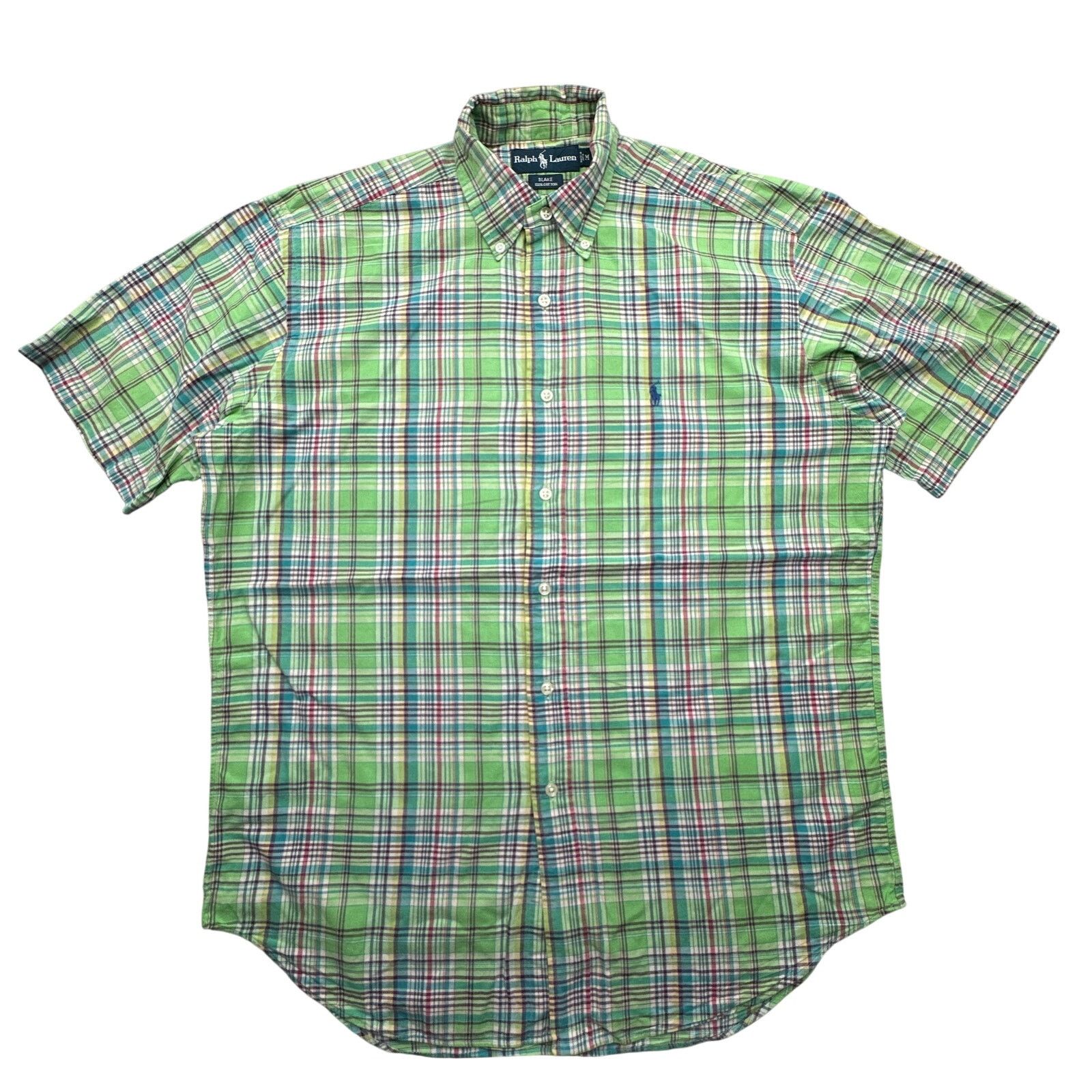 Ralph Lauren Ralph Lauren Blake Green Plaid Short Sleeve Shirt Medium Size US M / EU 48-50 / 2 - 1 Thumbnail