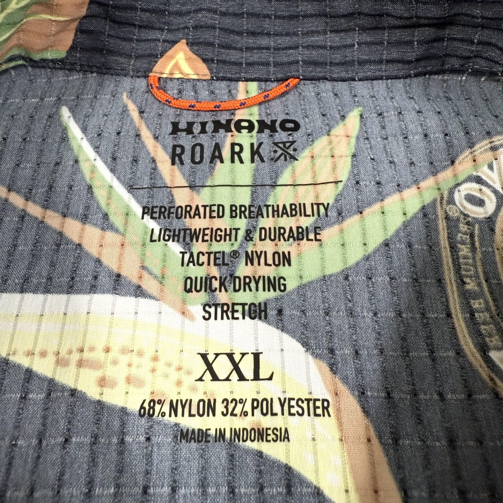 Roark Roark Shirt Mens 2XL Hinano Tahiti Hawaii Floral Button Up Short Sleeve Casual Breathable Quick Dry Lightweight Stretch Size US XXL / EU 58 / 5 - 7 Thumbnail