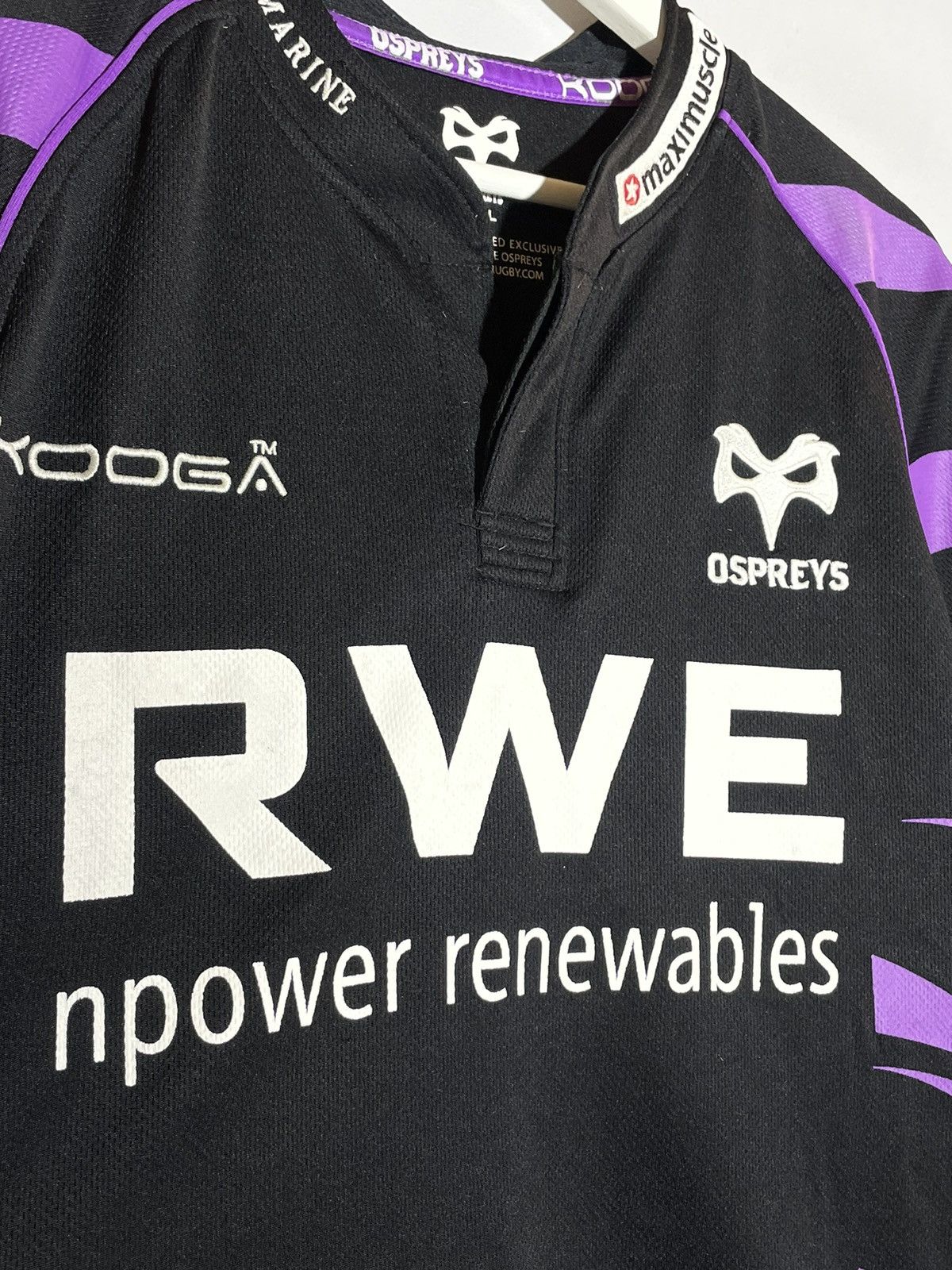 Other Ospreys Home Rugby Jersey 2010/11 Black Shirt Kooga Trikot Size US M / EU 48-50 / 2 - 3 Thumbnail