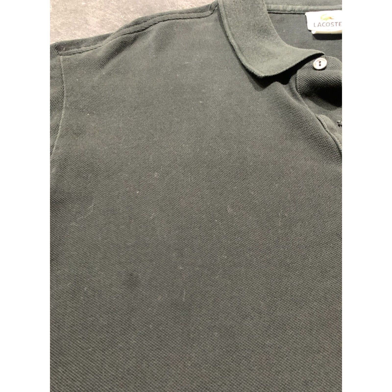 Lacoste VINTAGE Lacoste Polo Shirt Men 3XL Black Short Sleeve Golf Classic Fit Size US XXL / EU 58 / 5 - 7 Thumbnail