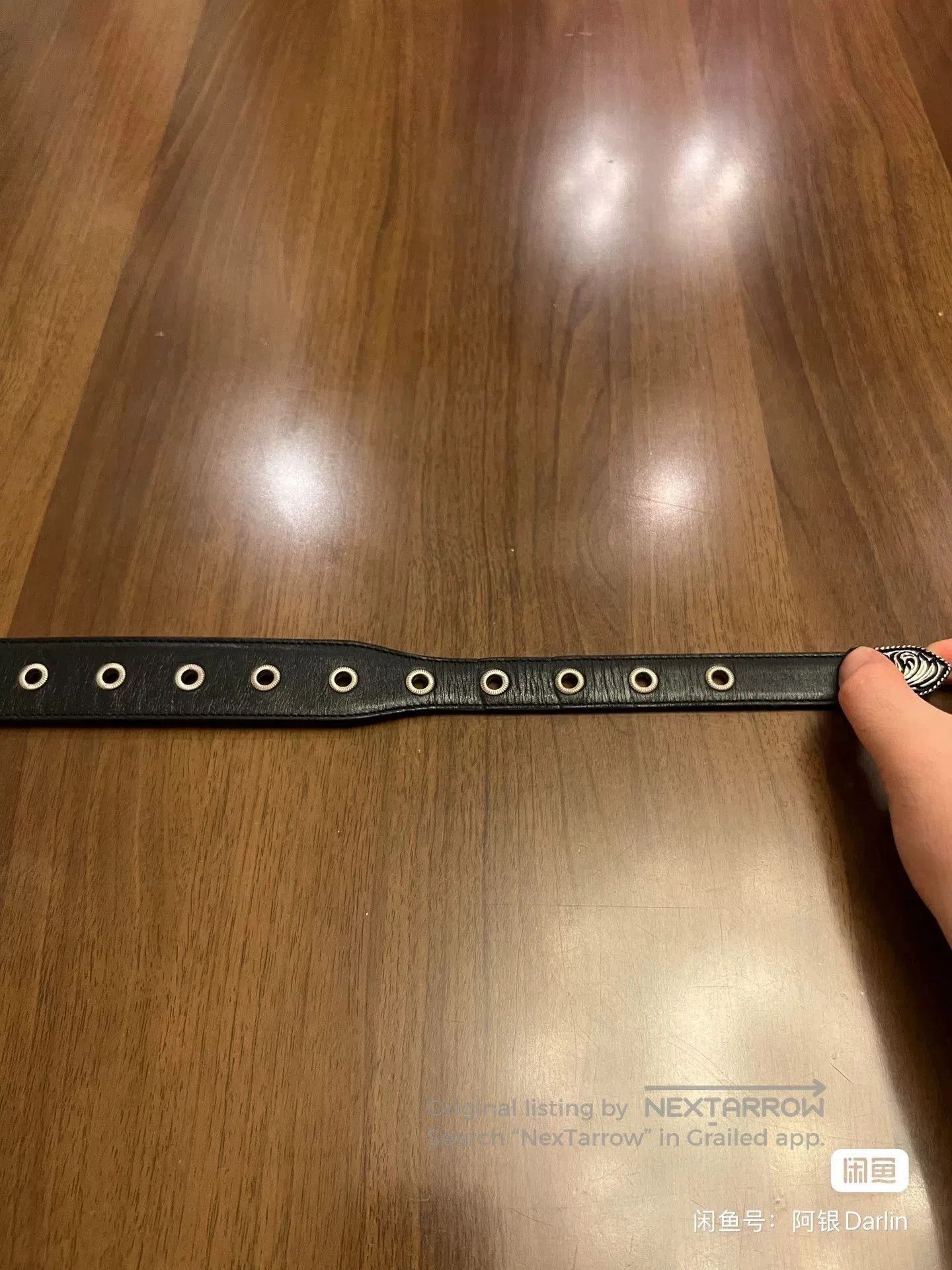 Saint Laurent Paris saint laurent decorative narrow leather belt. Size ONE SIZE - 3 Thumbnail