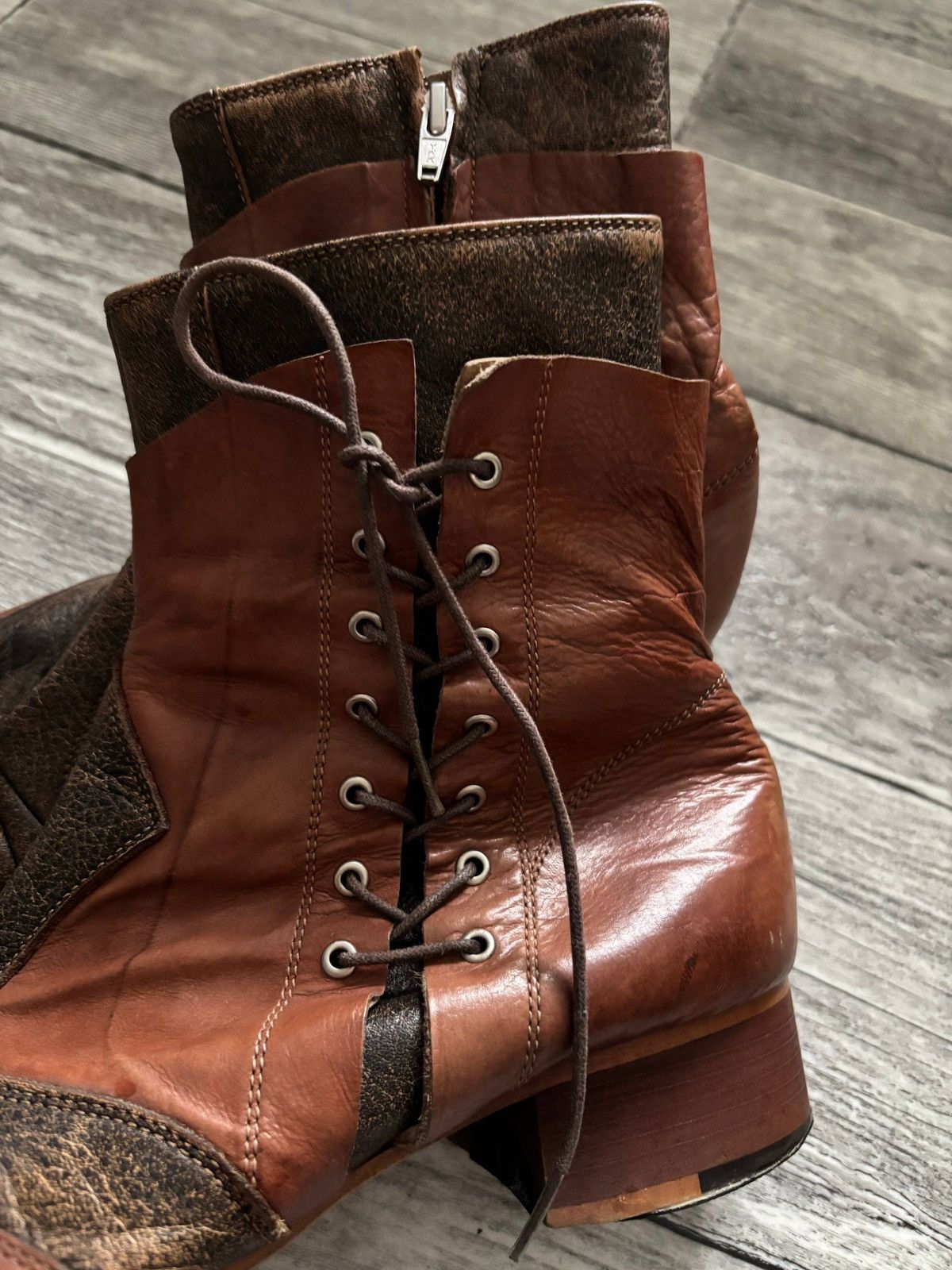 Tornado Mart Tornado Mart Cuban Heel leather boots tornado mart Size US 9 / EU 42 - 5 Thumbnail