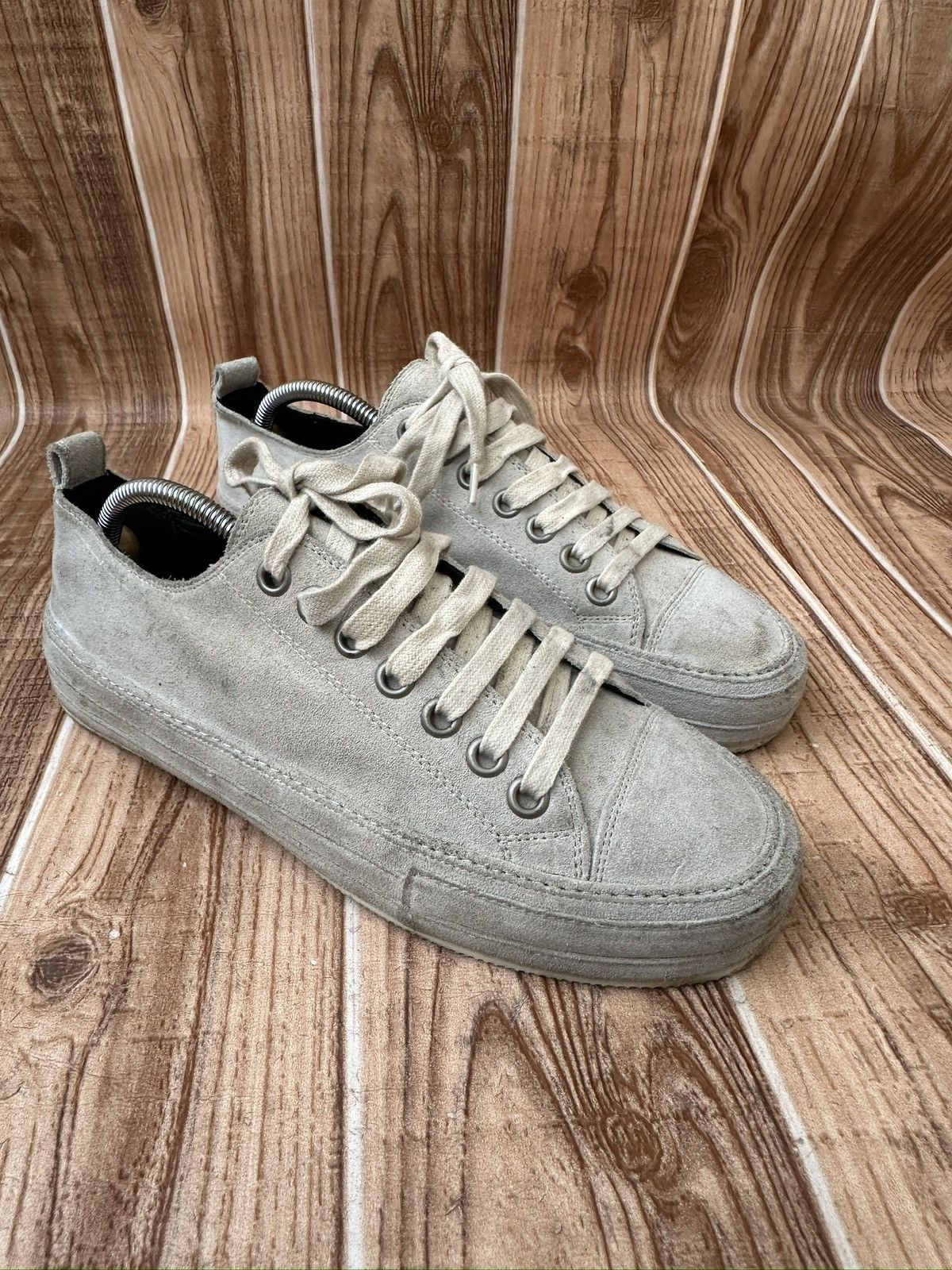 Ann Demeulemeester Ann Demeulemeester Suede Low Top Sneaks Size US 7 / EU 40 - 3 Thumbnail
