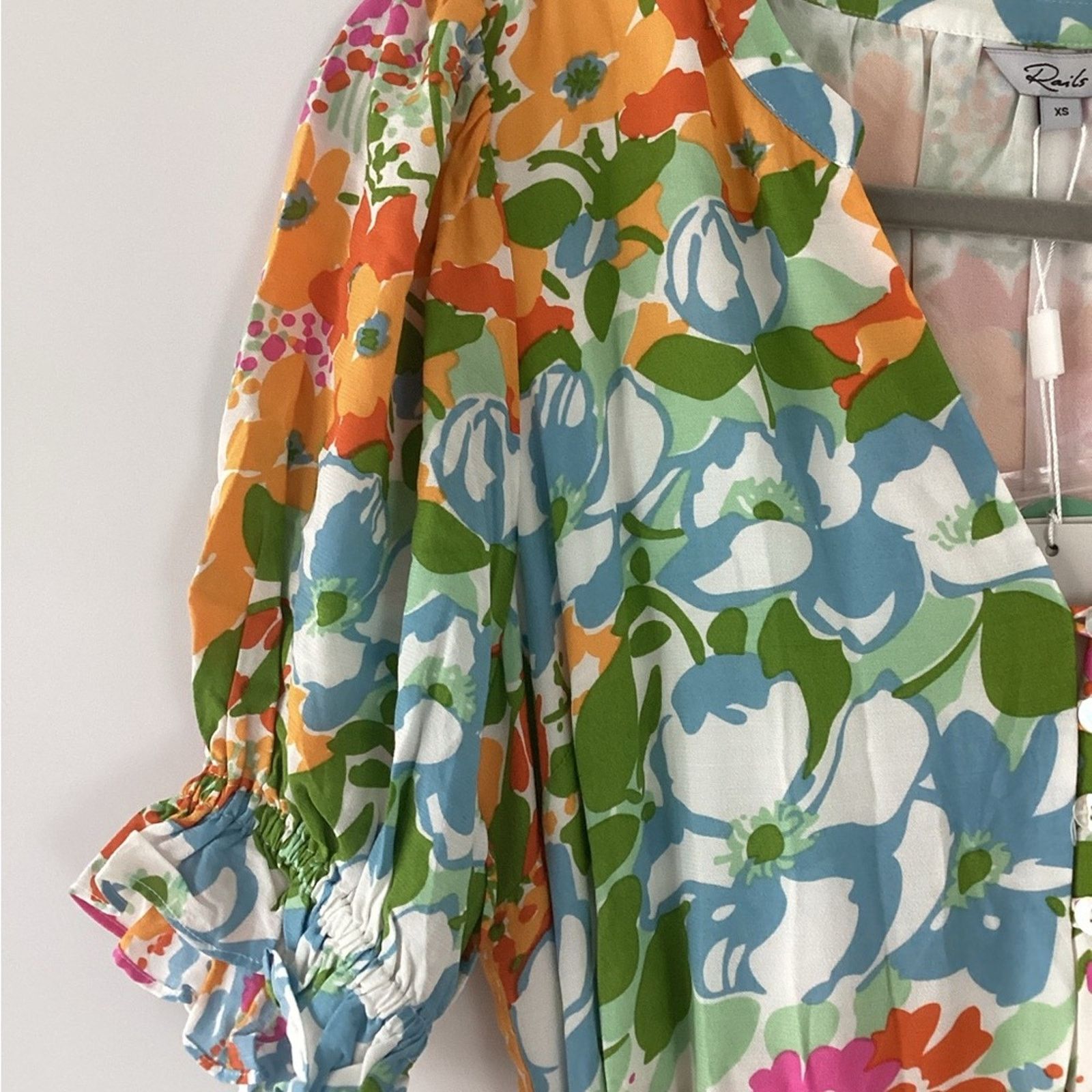Rails NWT Rails Eliana Day Garden Floral Belted Midi Dress sz XS Size XS / US 0-2 / IT 36-38 - 8 Thumbnail