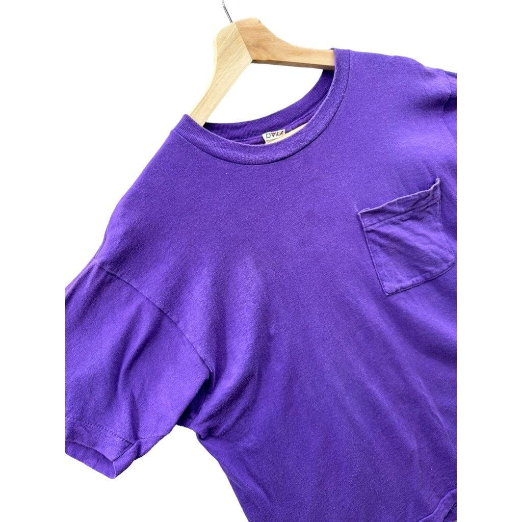 Vintage Vintage 1990's BVD Essential Purple Pocket Tee Size US L / EU 52-54 / 3 - 5 Thumbnail