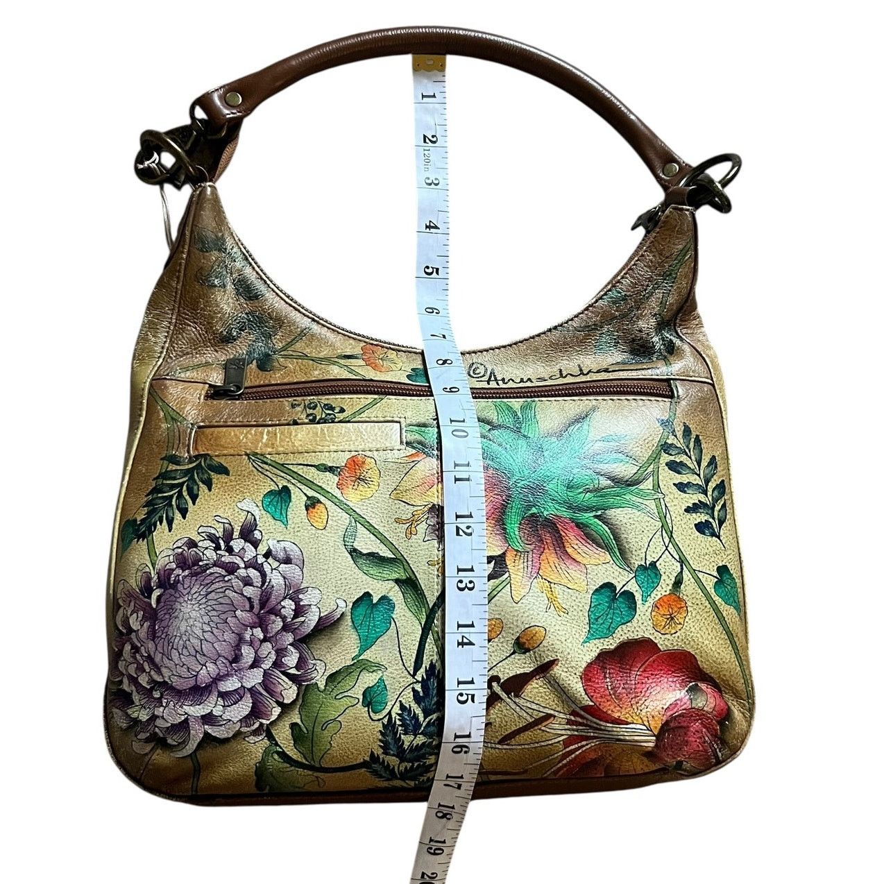 Designer NWT Anuschka Slim Hobo Bag Size ONE SIZE - 6 Thumbnail