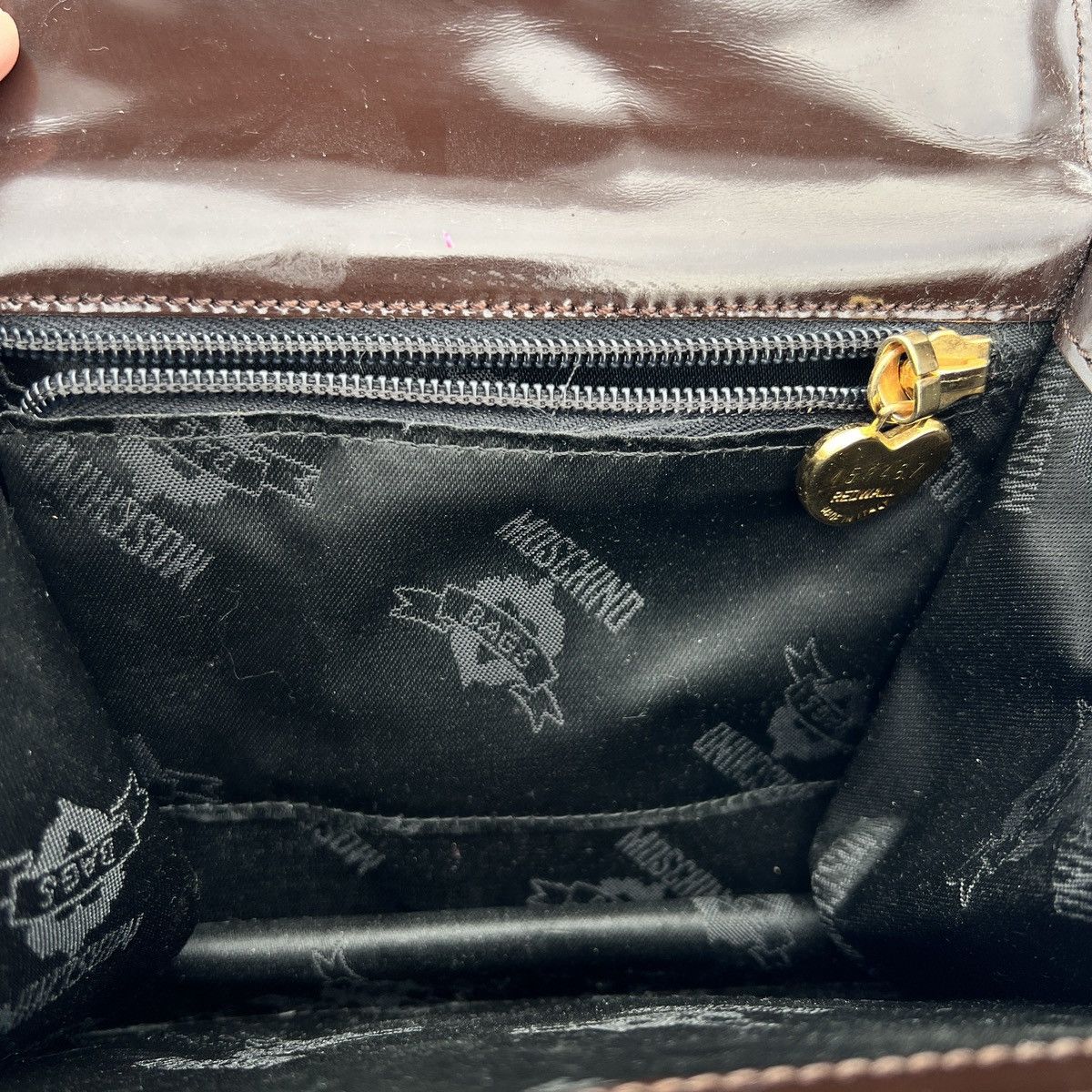 Love Moschino × Moschino Moschino Leather Shoulder Bag Size ONE SIZE - 12 Thumbnail