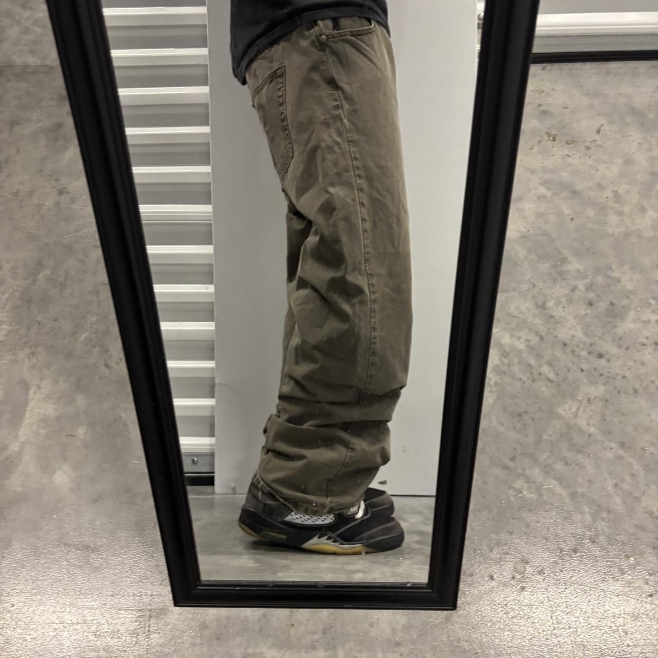 Japanese Brand × Vintage Crazy Vintage Y2K/2000s Grunge Khaki Brown Skater Workwear Casual Pants! Size US 38 / EU 54 - 2 Thumbnail