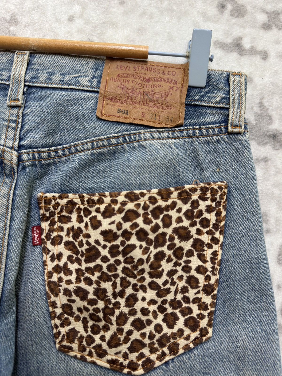 Levi's Levi’s 501 Custom Patchwork 90s Straight Denim Size US 30 / EU 46 - 14 Thumbnail