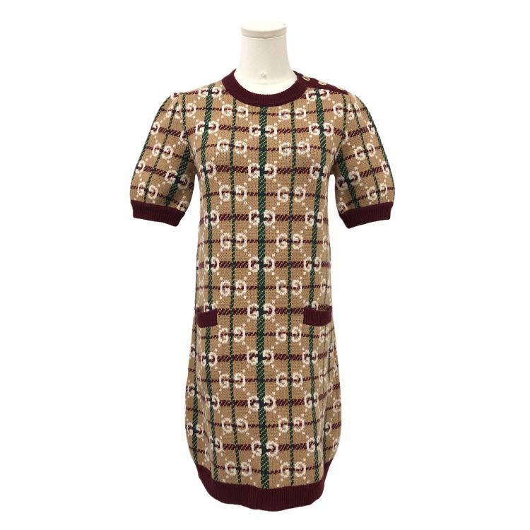 Gucci Gucci GG Logo Knit Midi Dress Size S Size S / US 4 / IT 40 - 1 Thumbnail