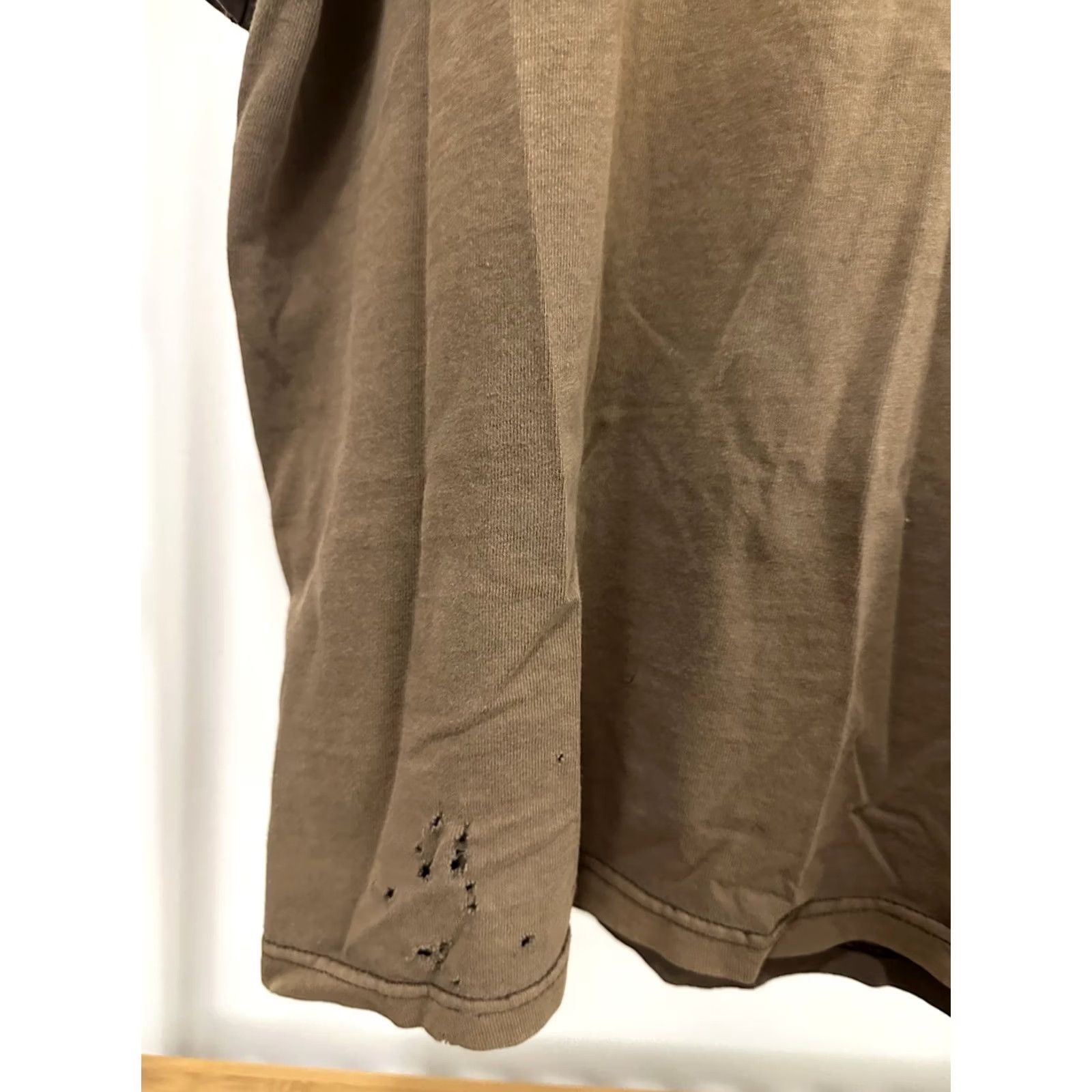 Fruit Of The Loom Fruit of the Loom T-Shirt Men 2XL Brown Distressed WIP Work Gradient VTG Boxy Shirt Size US XXL / EU 58 / 5 - 7 Thumbnail