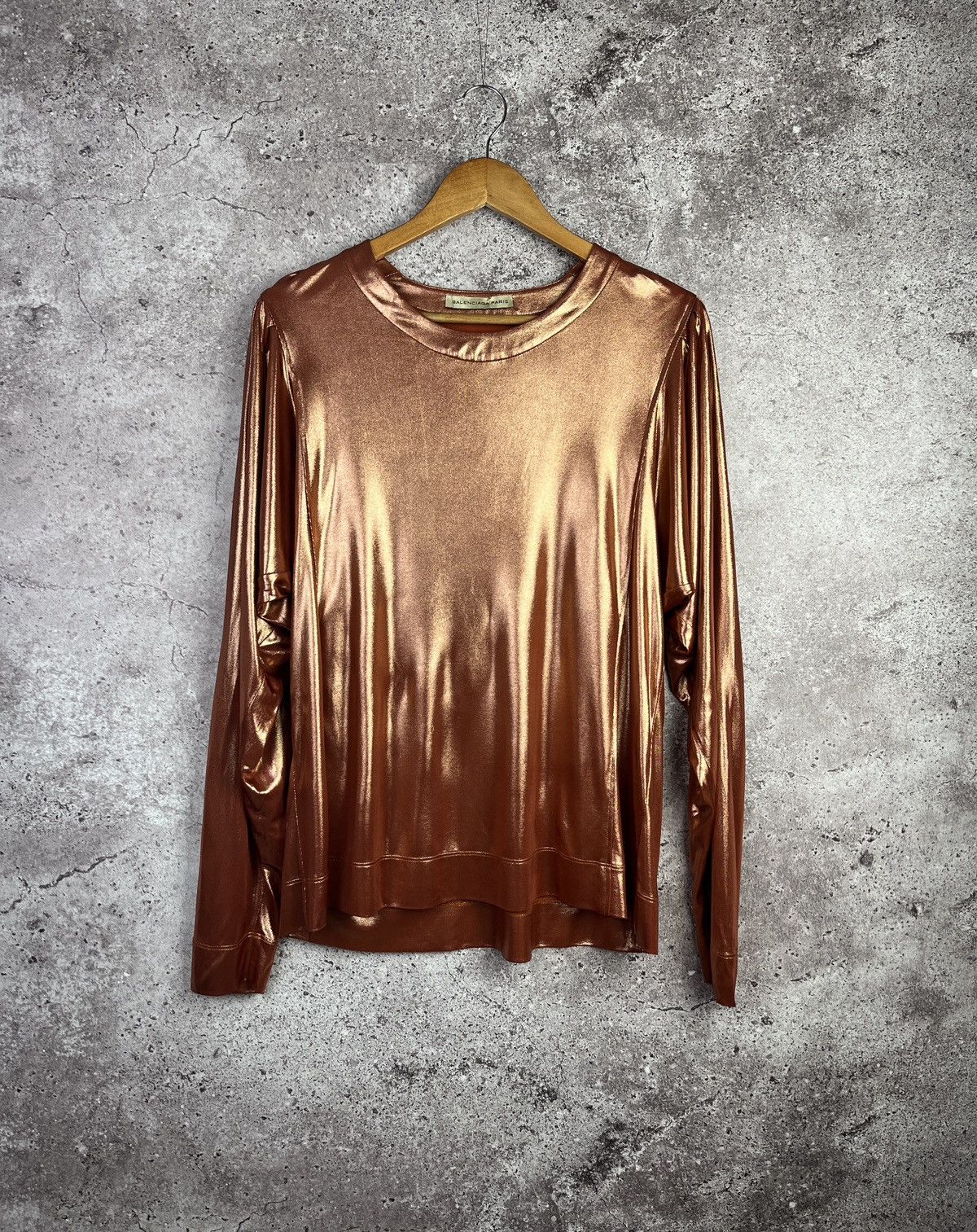 Balenciaga Balenciaga Paris Metallic Copper Top Size S / US 4 / IT 40 - 2 Thumbnail