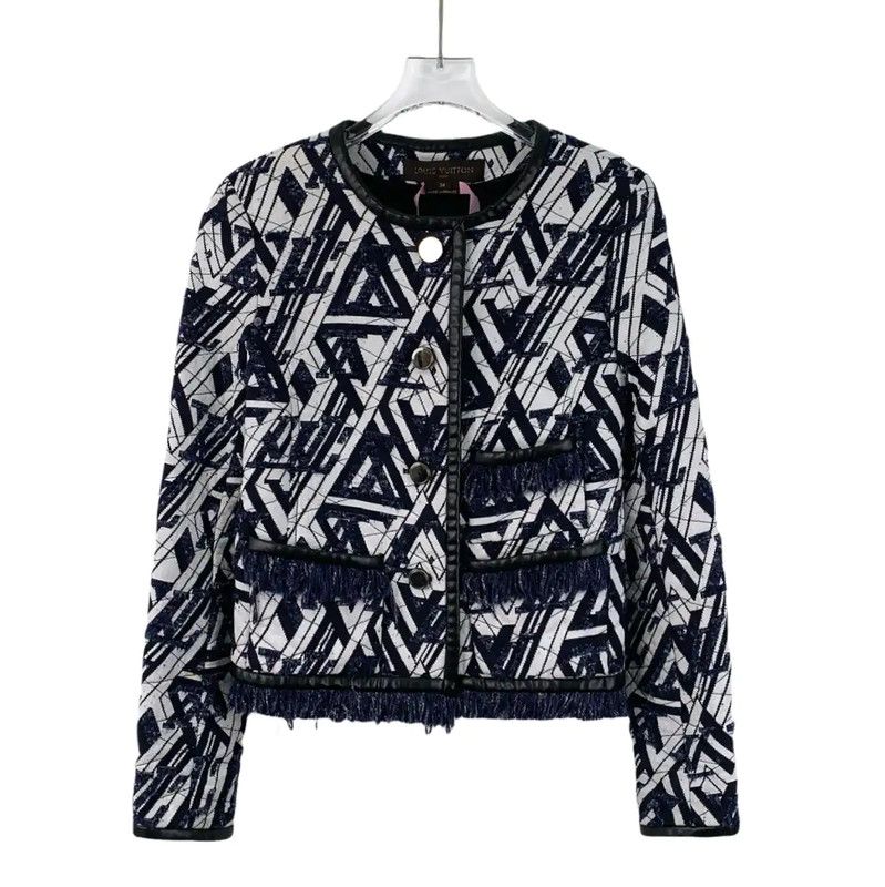 Louis Vuitton Louis Vuitton Color Block Cotton Jacket for Women 0089 Size XXS / US 00 / IT 34 - 1 Thumbnail