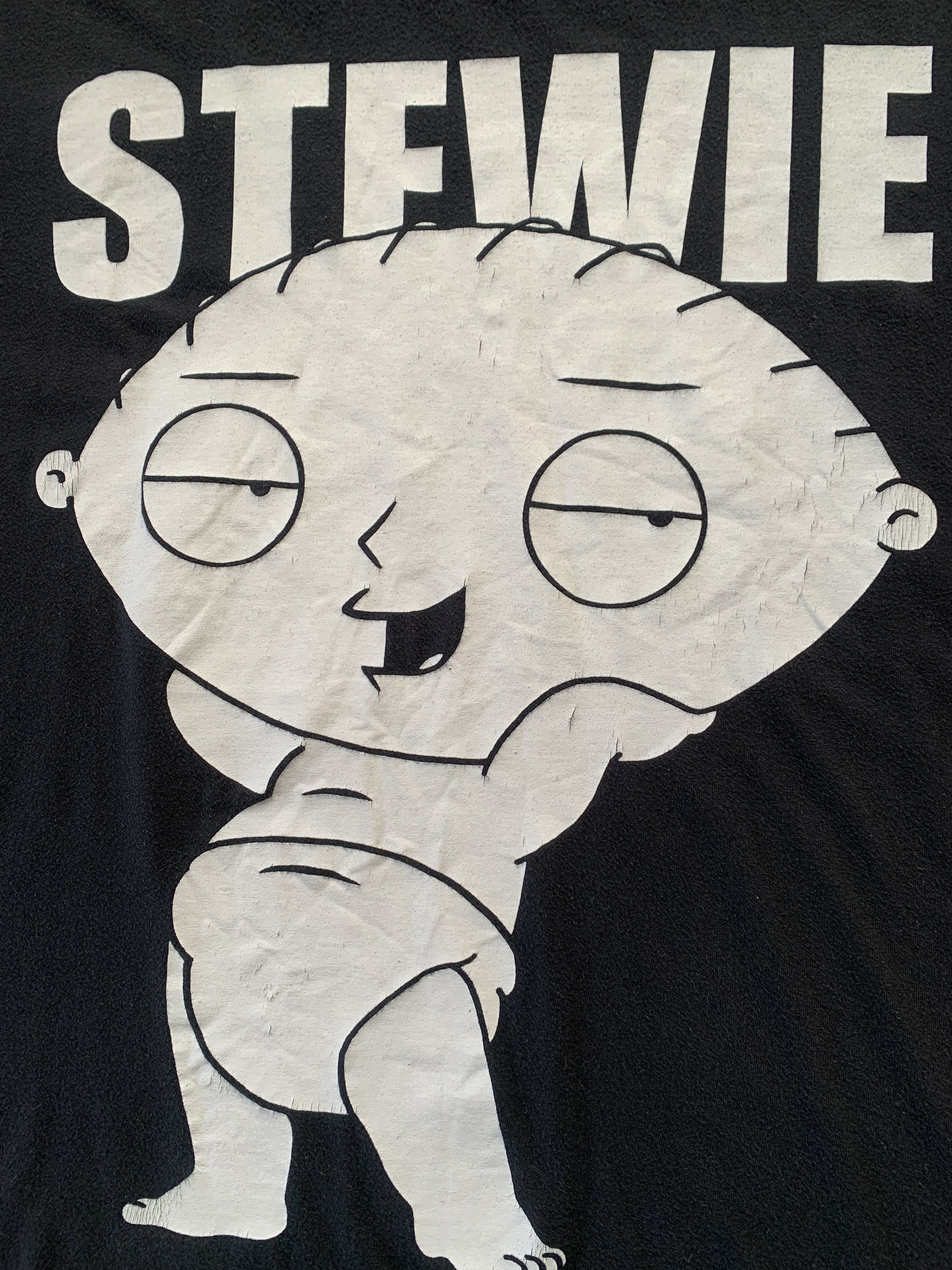 Cartoon Network Family Guy Stewie Black Printed T-Shirt Size US XL / EU 56 / 4 - 5 Thumbnail