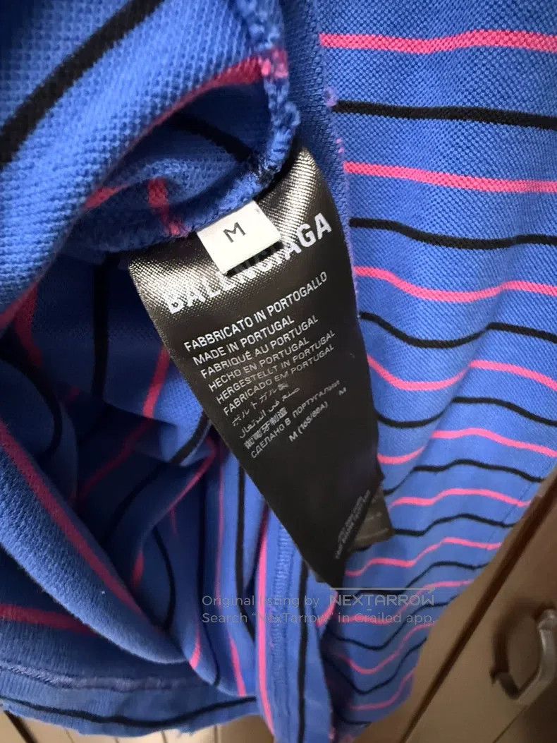 Balenciaga Balenciaga Distressed Polo Shirt Size US M / EU 48-50 / 2 - 7 Thumbnail