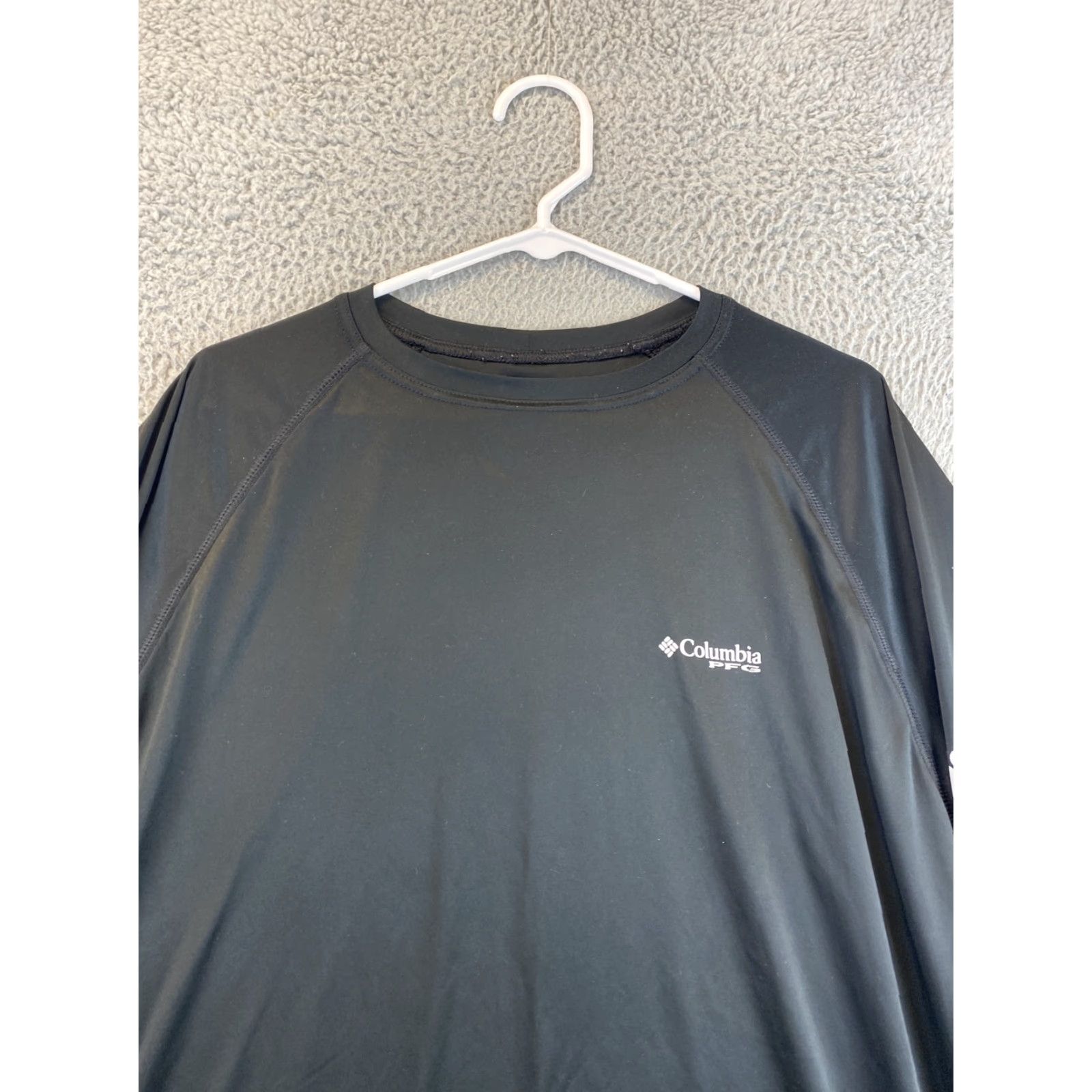 Vintage COLUMBIA Men's Azurad Long Sleeve Graphic T-Shirt XL Black Stretch Size US XL / EU 56 / 4 - 3 Thumbnail
