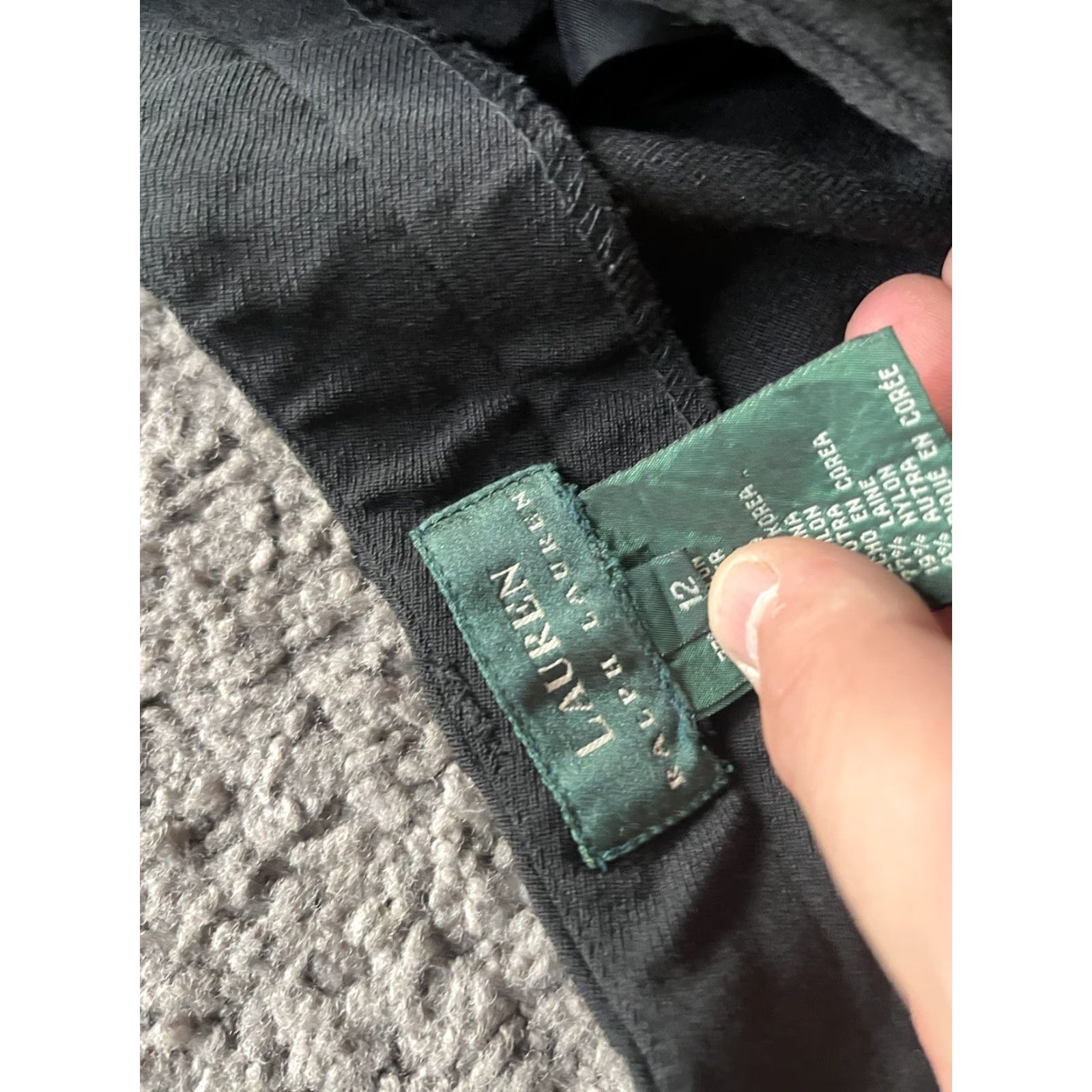 Ralph Lauren Lauren Ralph Lauren Pants Adult Size 12 Black Tapered Side Zip Stretch Womens Size 34" / US 12 / IT 48 - 5 Thumbnail