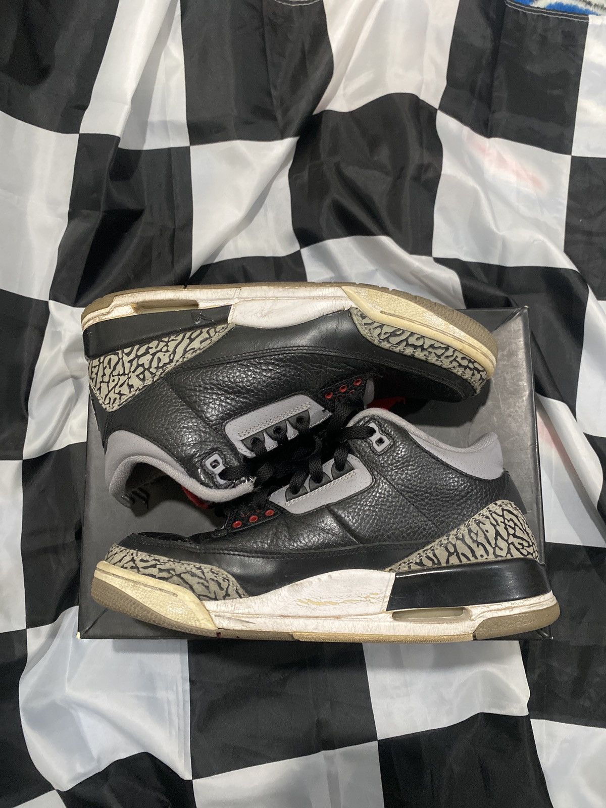 Jordan Brand Air Jordan Black Cement 3s size 8 Size US 8 / EU 41 - 3 Thumbnail