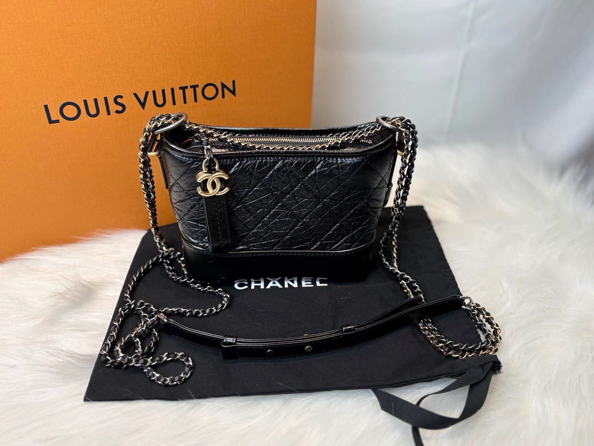 Chanel Chanel Black Gabrielle Bag K36 Size ONE SIZE - 1 Thumbnail