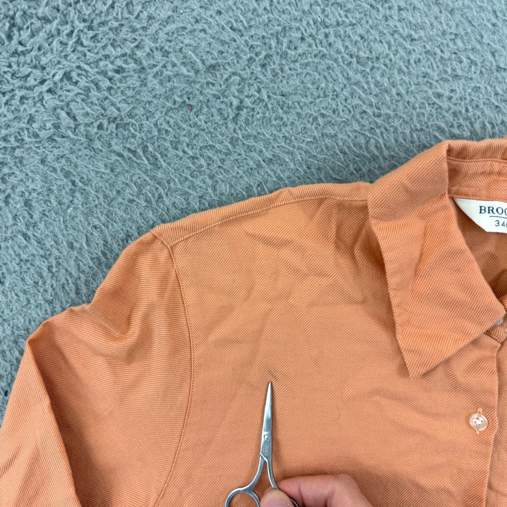 Brooks Brothers Brooks Brothers Shirt Womens S Orange Pinstripe Button Up Long Sleeve Preppy Vintage No Size S / US 4 / IT 40 - 7 Thumbnail