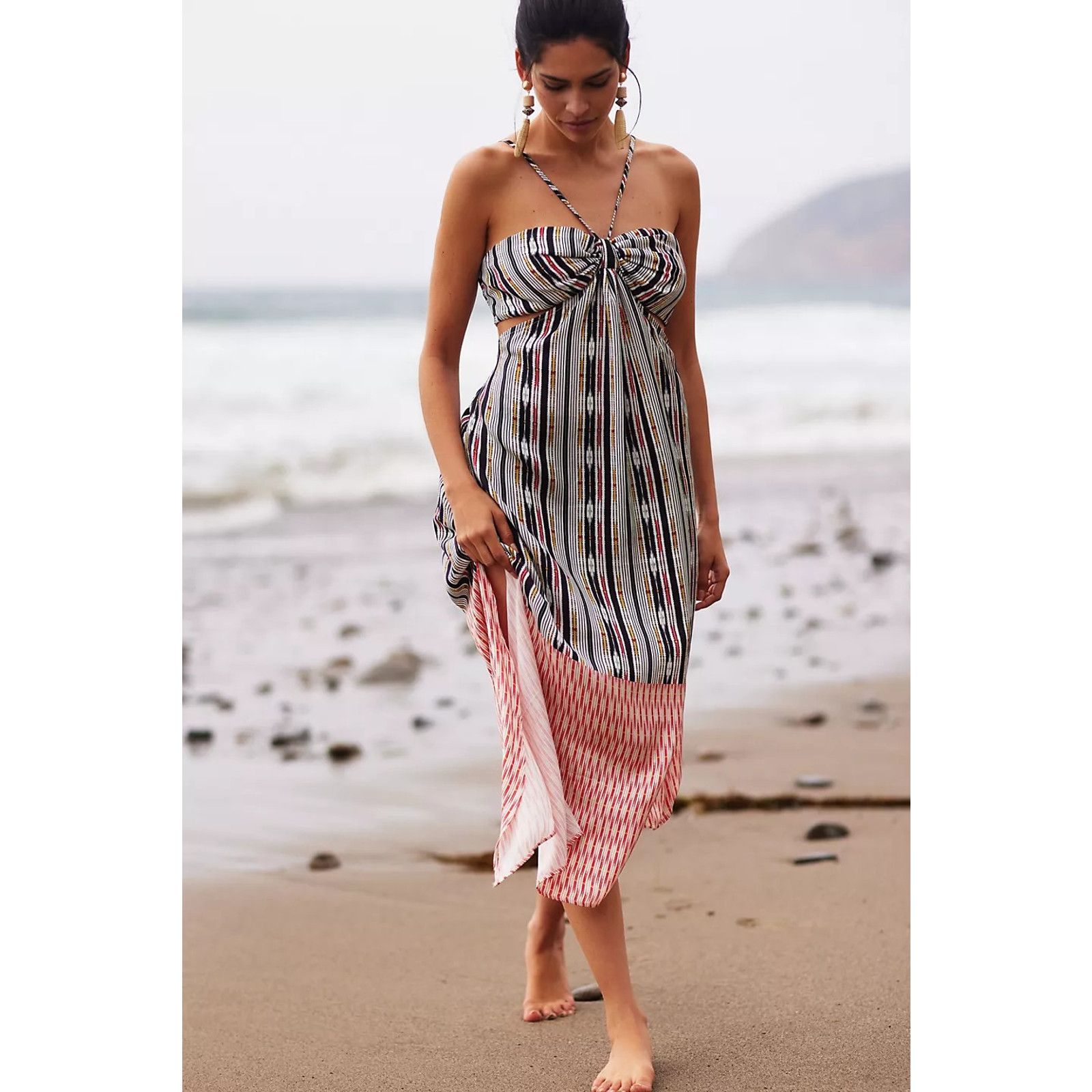 Anthropologie New Anthropologie Bare Cutout Maxi Dress $118 Large Black Size L / US 10 / IT 46 - 2 Thumbnail