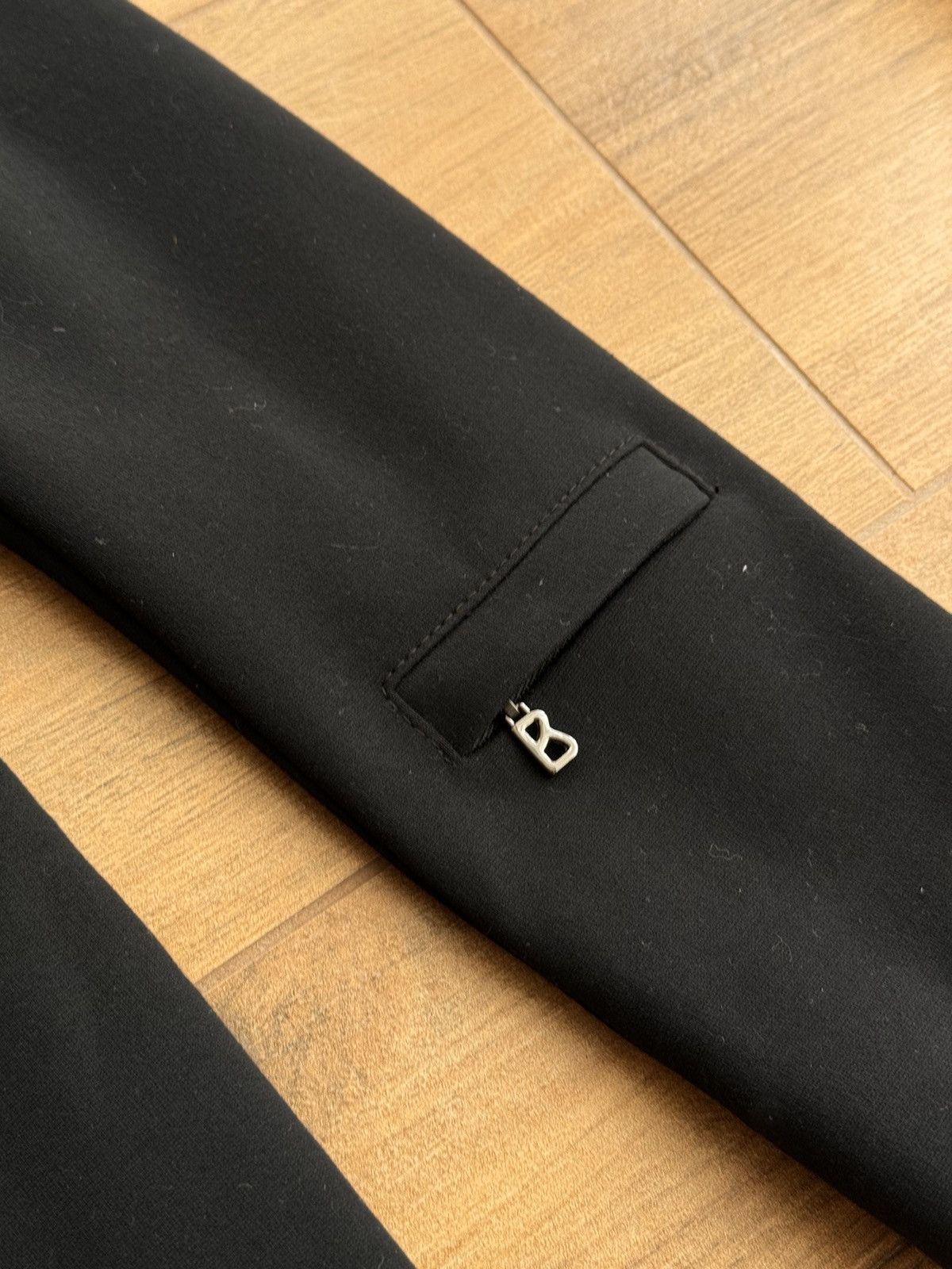 Bogner × Vintage Vintage Bogner Luxury Belted Viscose Black Blazer Jacket Size S / US 4 / IT 40 - 5 Thumbnail