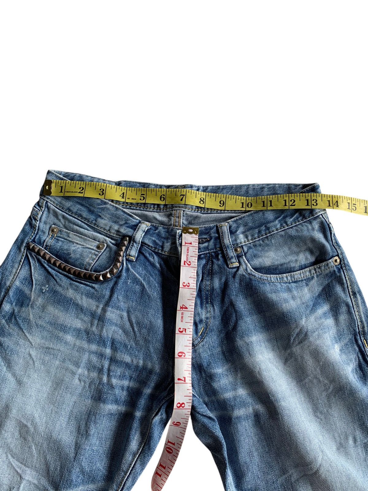 Hysteric Glamour × Japanese Brand HYSTERIC GLAMOUR REWORK LOW RISE SELVEDGE DISTRESSED DENIM🎌 Size US 27 - 14 Thumbnail