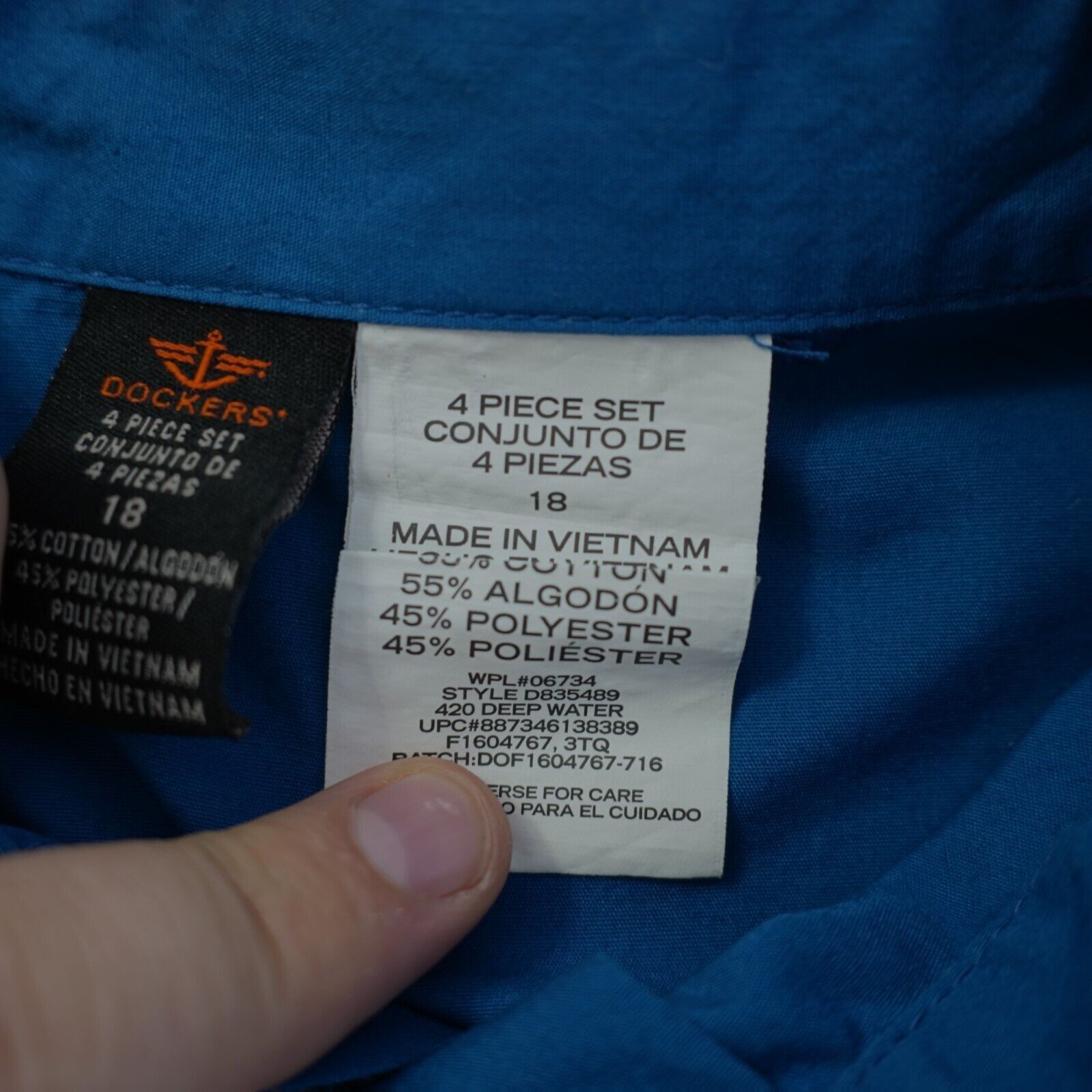 Dockers Dockers Teal Collared Dress Shirt Boys Size 18 Size US XXS / EU 40 - 8 Thumbnail