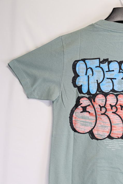 Off-White o1rshd1 Jade Green Graff Logo Oversized T-Shirt in Green Size US XS / EU 42 / 0 - 9 Thumbnail