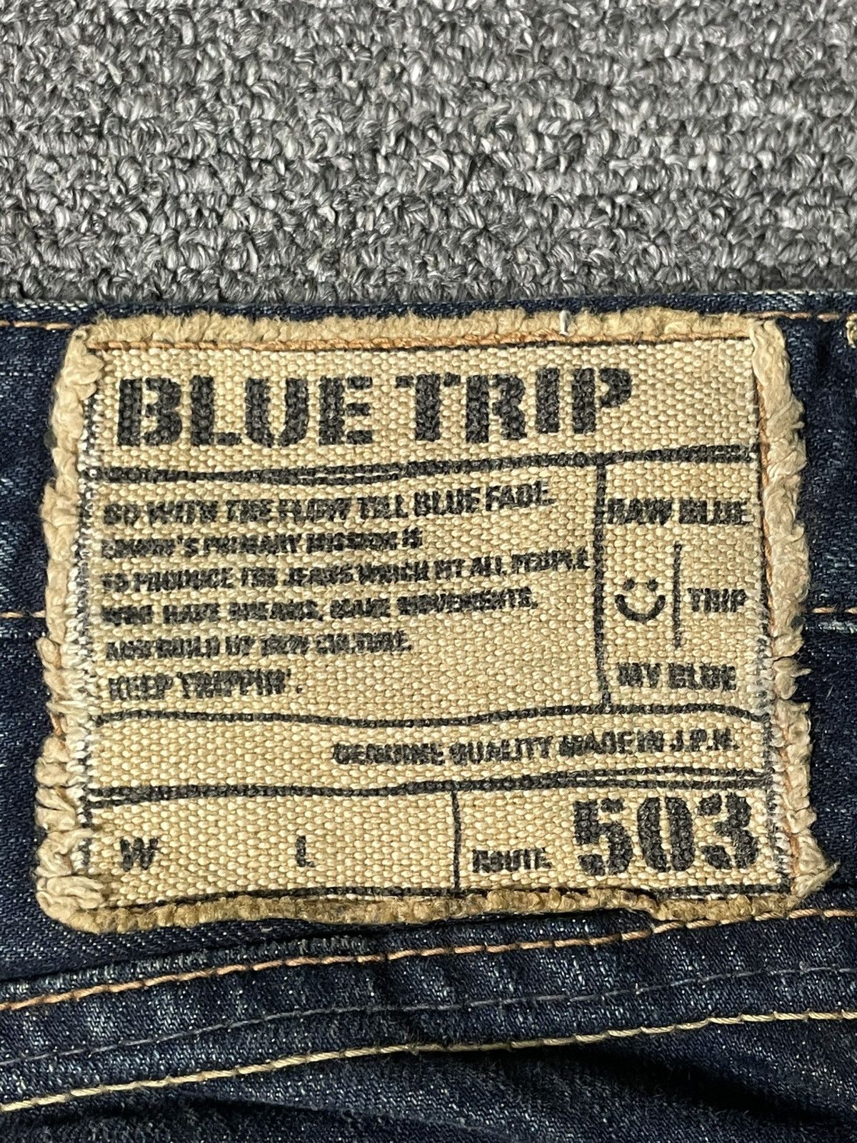Edwin × Vintage EDWIN 503 x BLUE TRIP Flare Jeans (93) Size US 32 / EU 48 - 11 Thumbnail