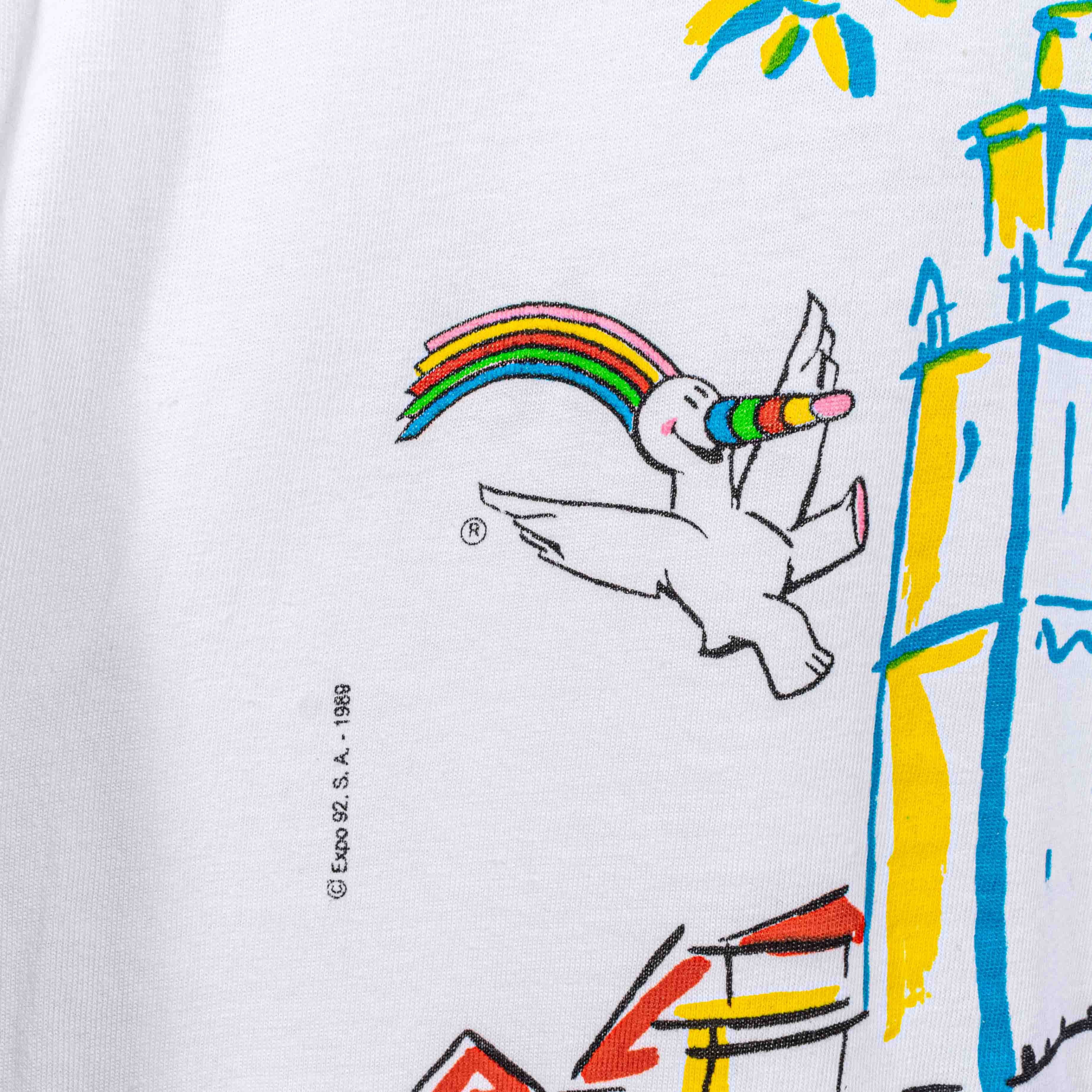 Vintage Expo 1992 Sevilla Spain Art T-Shirt XXL VTG 90s Size US XXL / EU 58 / 5 - 7 Thumbnail