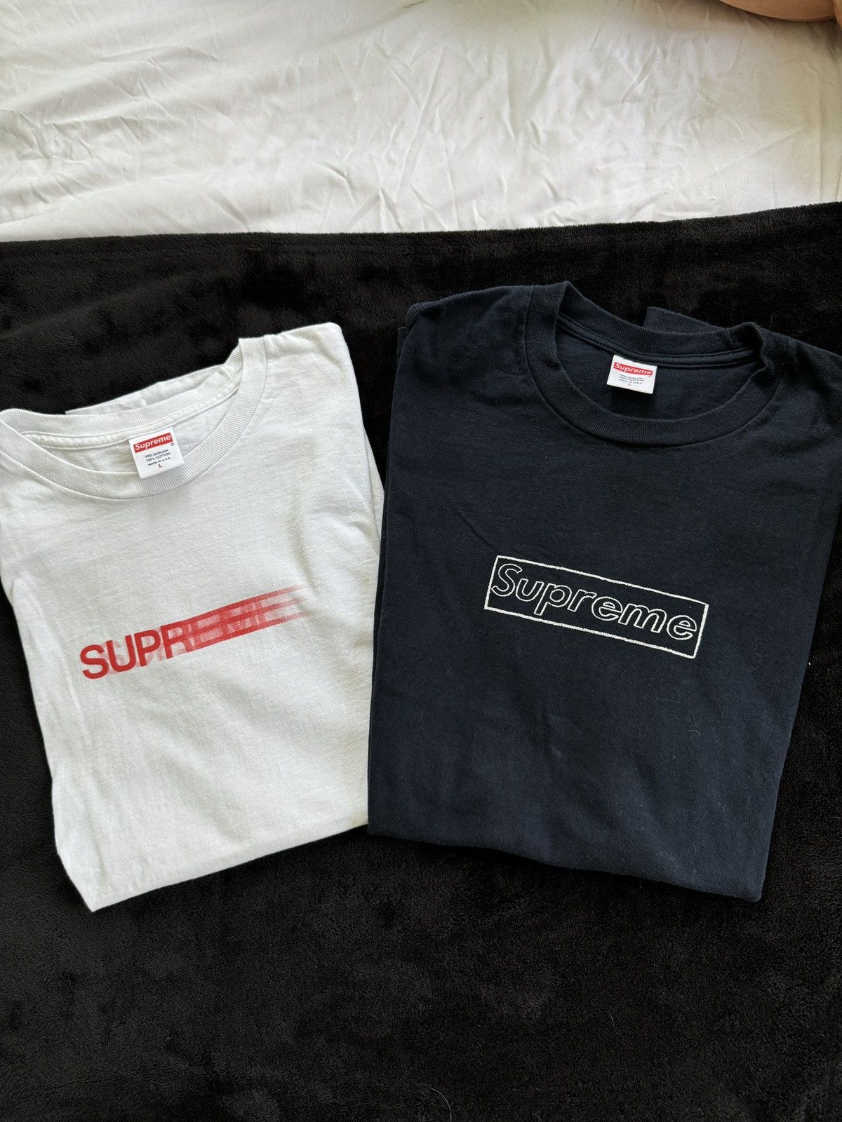 Kaws × Supreme Supreme Kaws Navy T-Shirt Size US L / EU 52-54 / 3 - 6 Thumbnail