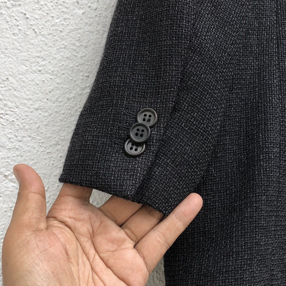 Giorgio Armani Giorgio Armani Linen Pura Lana Single-Breasted Blazer Size 48L - 11 Thumbnail