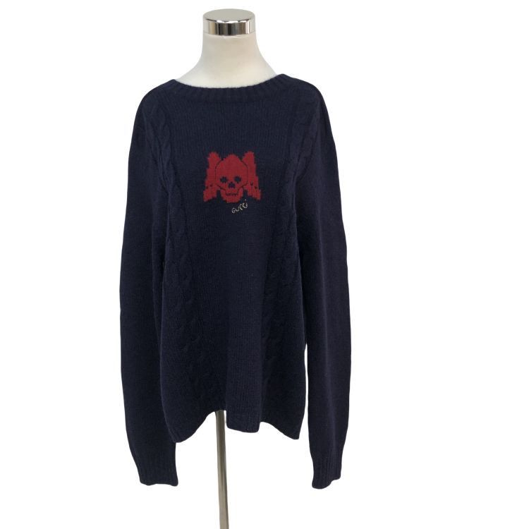 Gucci Gucci Skull Knit Sweater L Size US L / EU 52-54 / 3 - 1 Thumbnail
