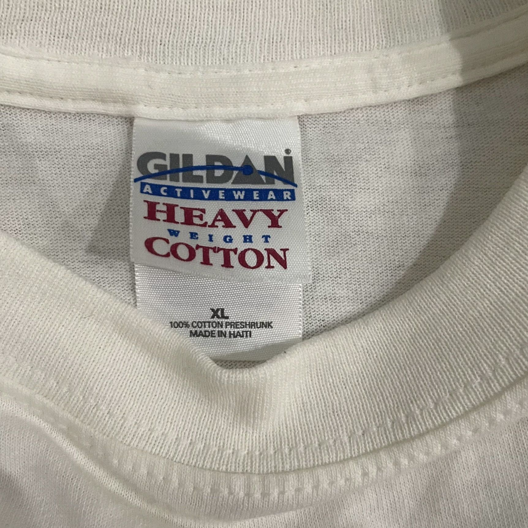 Gildan VINTAGE Ronald Reagan Graphic T-Shirt Men’s XL White Casual 80s Politics Mens Size US XL / EU 56 / 4 - 3 Thumbnail