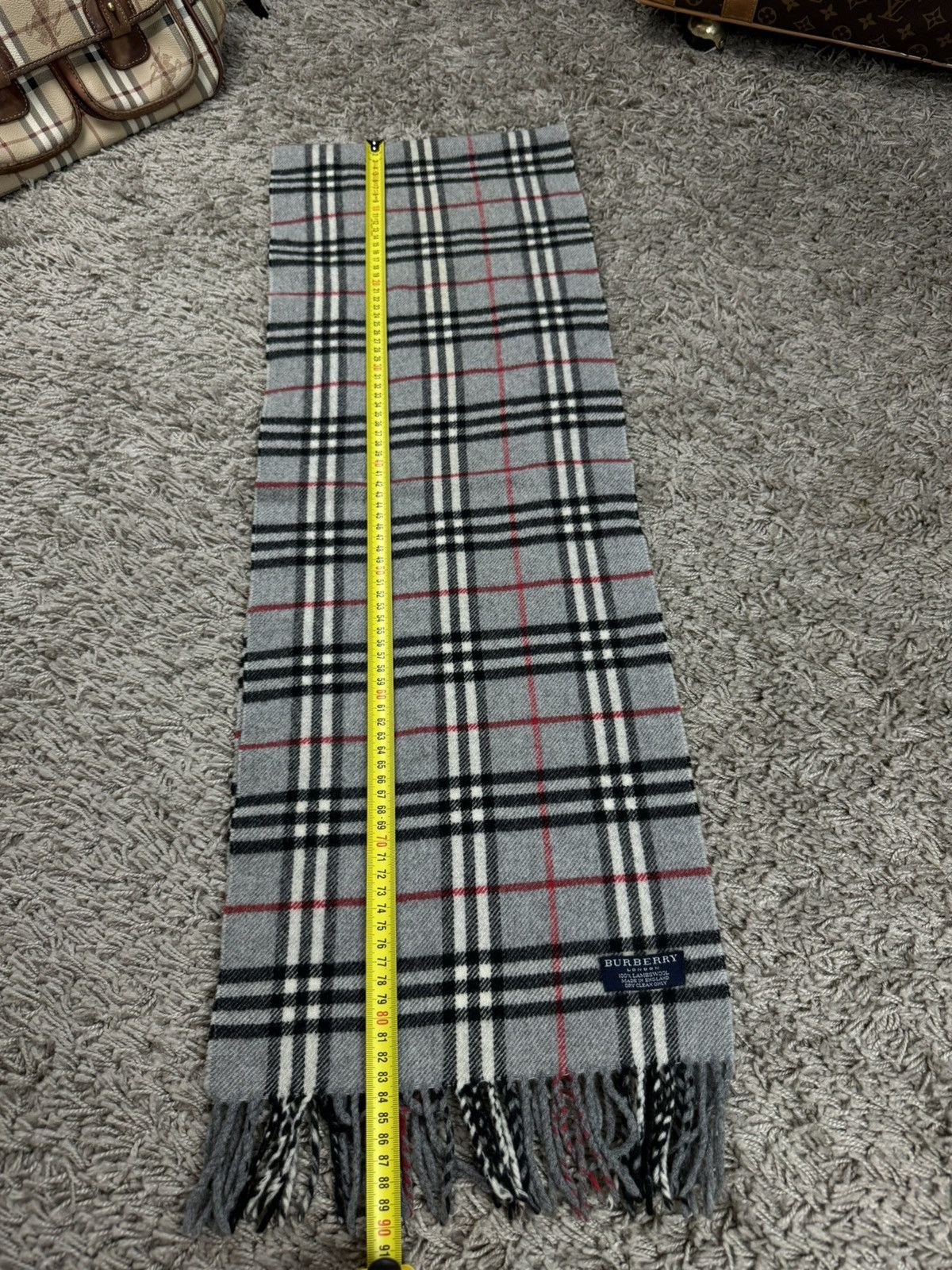 Burberry × Vintage Vintage wool scarf Burberry’s 90s original luxury item Size ONE SIZE - 4 Thumbnail