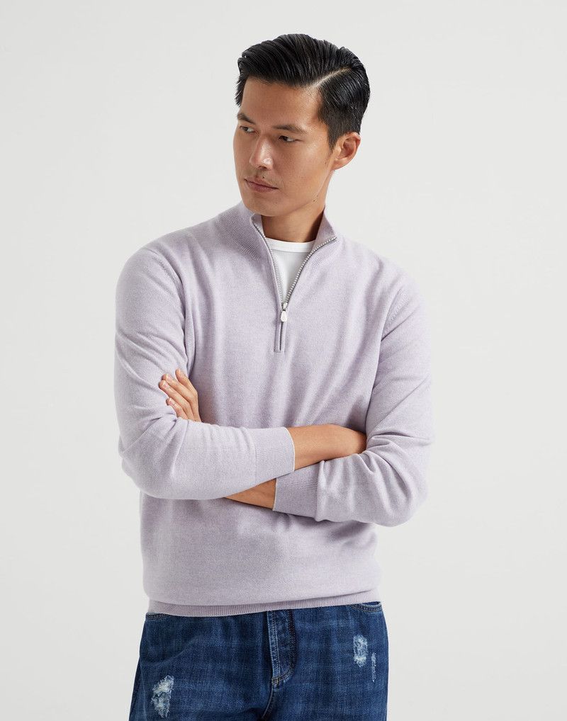 Brunello Cucinelli o1y0526 Sweater in Lilac Size US M / EU 48-50 / 2 - 1 Thumbnail