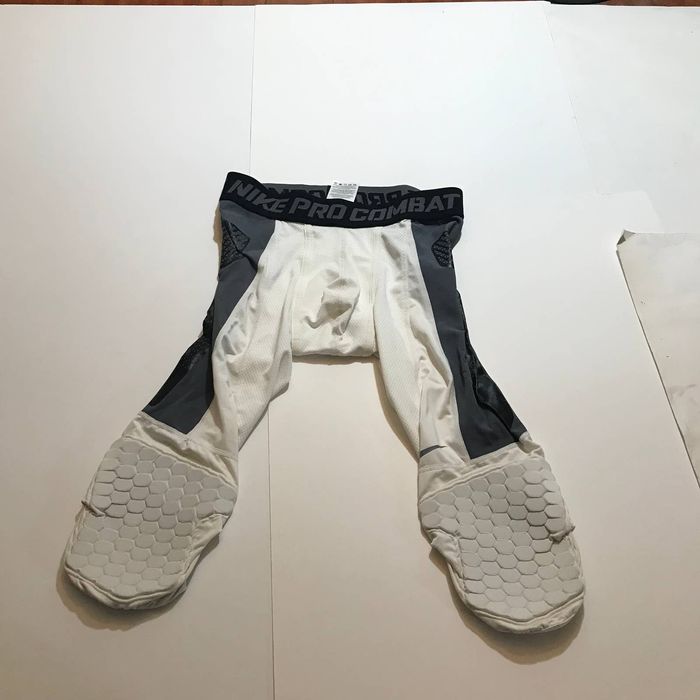 Nike Men's Pro Combat Tights Shorts White/Grey