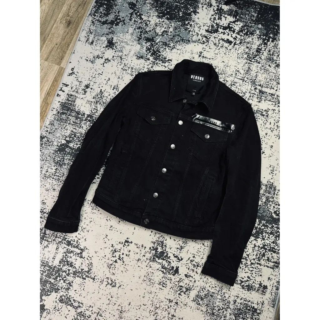 Versus Versace Denim Jeans Jacket Black Size fit S Size US S / EU 44-46 / 1 - 2 Thumbnail