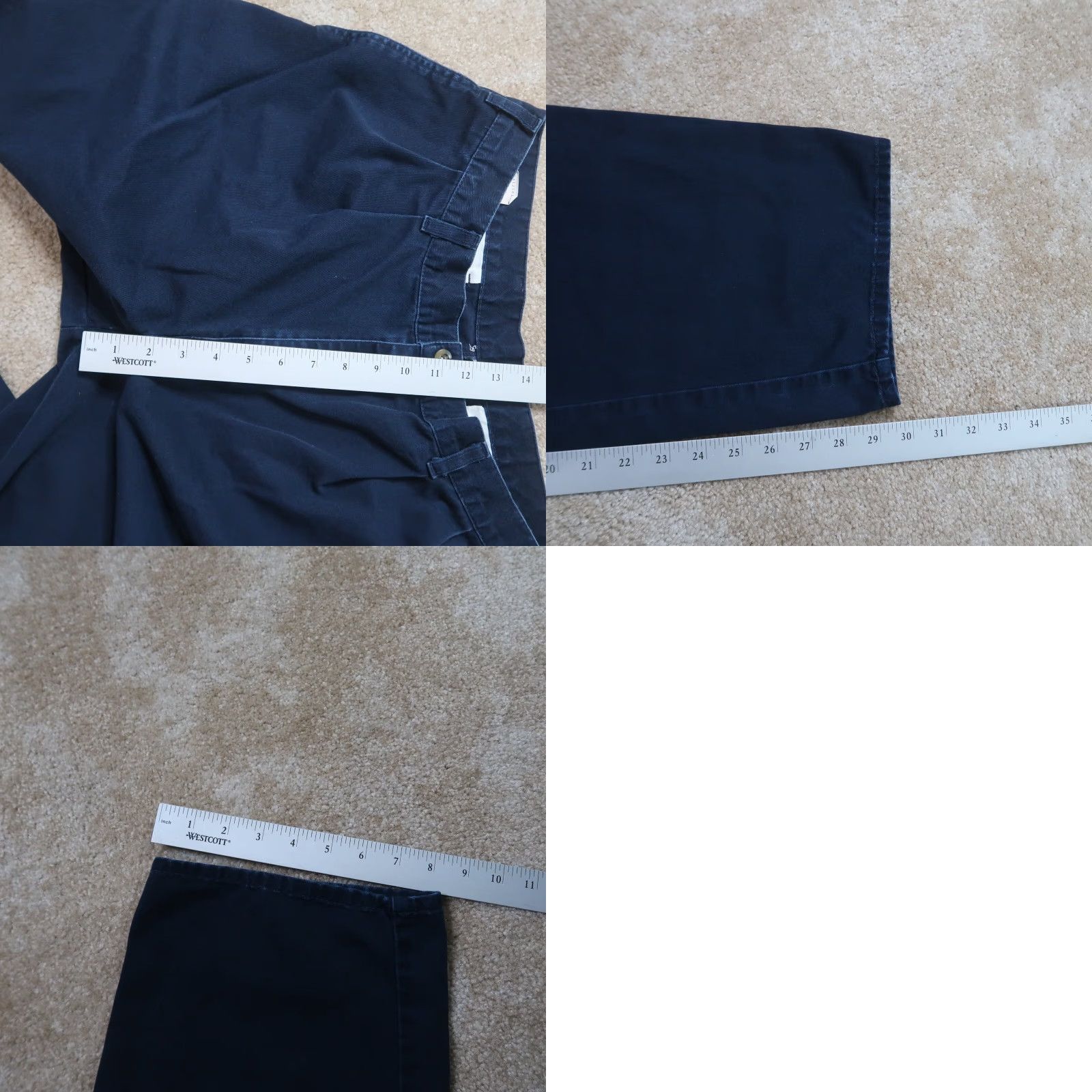 Dockers VINTAGE Dockers Khakis Pants Men 34x30 Blue Pleated Front Straight Leg 5-Pocket Size US 34 / EU 50 - 8 Thumbnail