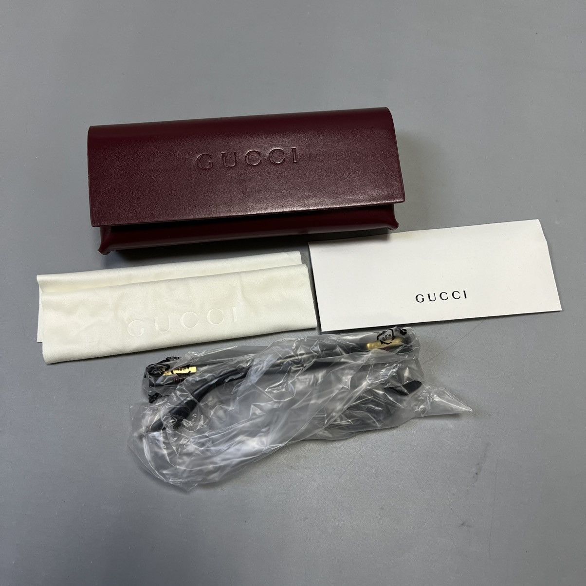 Gucci Gucci NEW Black Rectangular Men's Sunglasses NEW luxury Size ONE SIZE - 8 Thumbnail