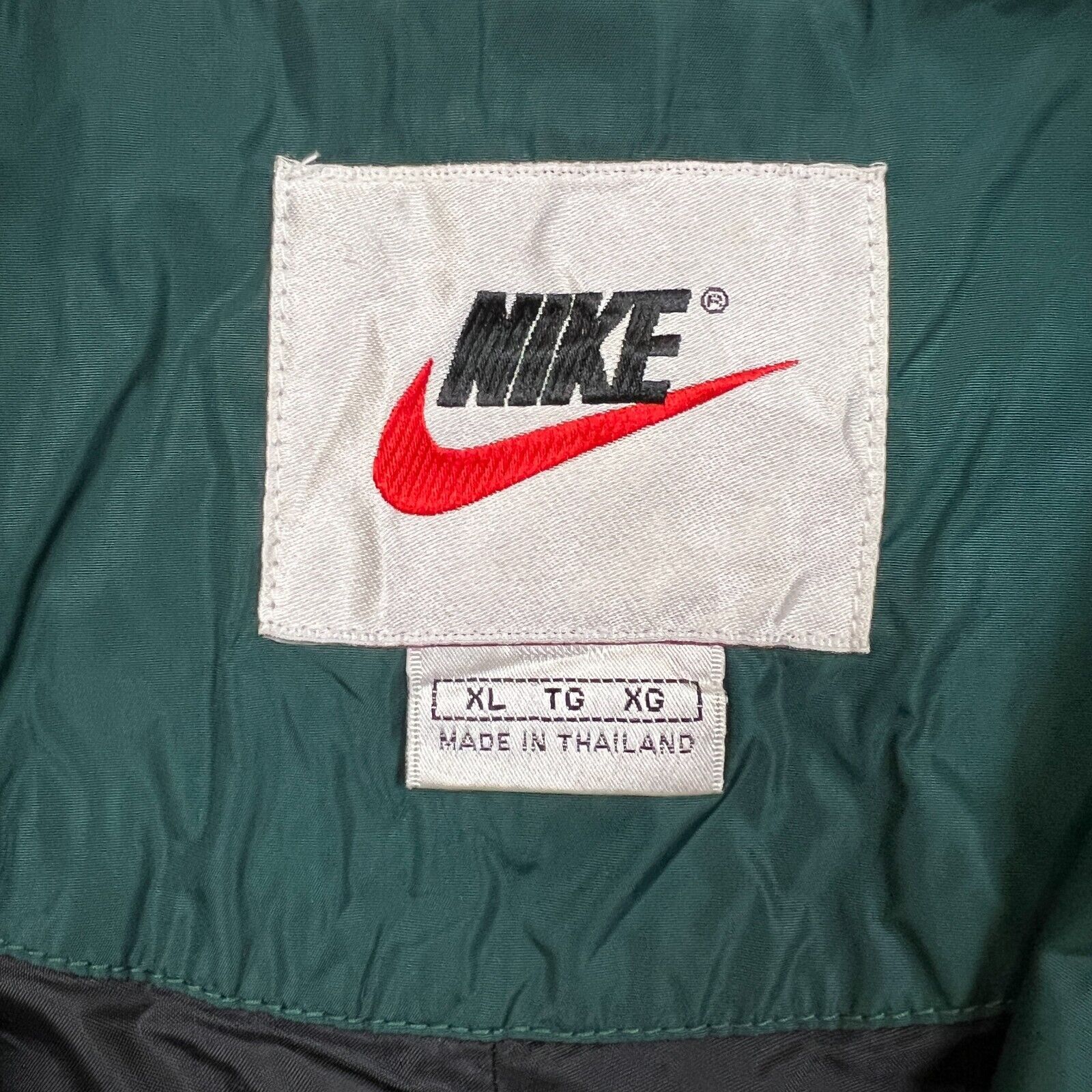 Nike × Vintage VTG 90s Nike Jacket XL Swoosh Full Zip Windbreaker Outdoor Size US XL / EU 56 / 4 - 6 Thumbnail