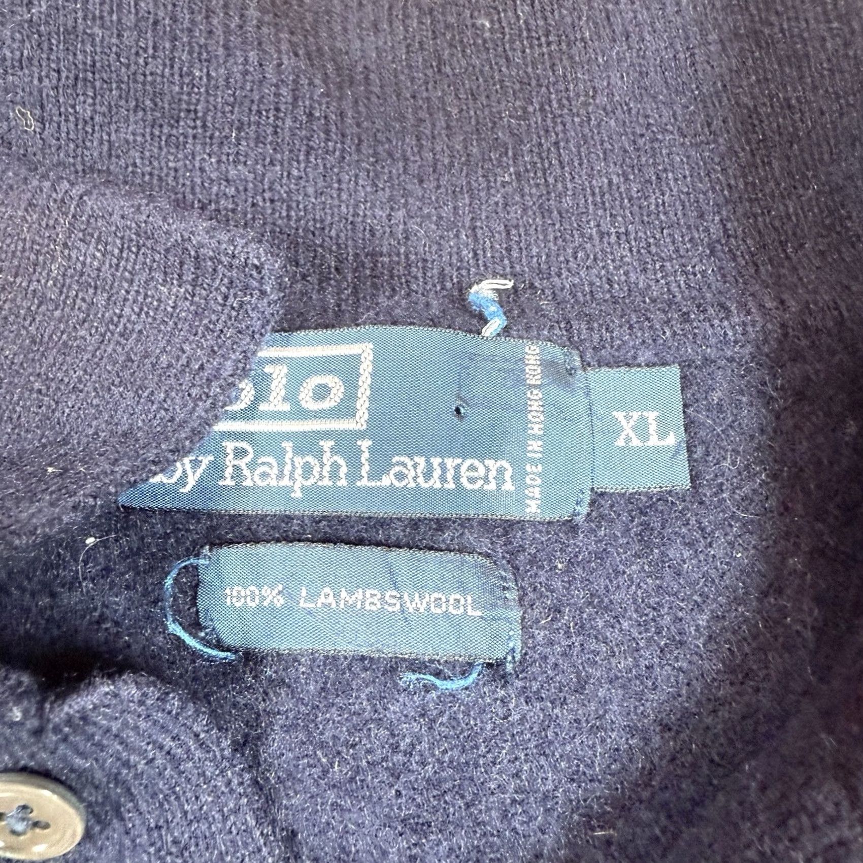 Ralph Lauren VINTAGE Ralph Lauren Polo Sweater Mens XL Blue Lambswool Pullover Size US XL / EU 56 / 4 - 3 Thumbnail