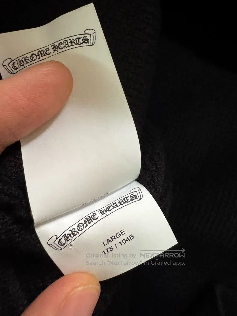 Chrome Hearts CHROME HEARTS Size L Sword embroidery scroll silver cashmer Size US L / EU 52-54 / 3 - 7 Thumbnail