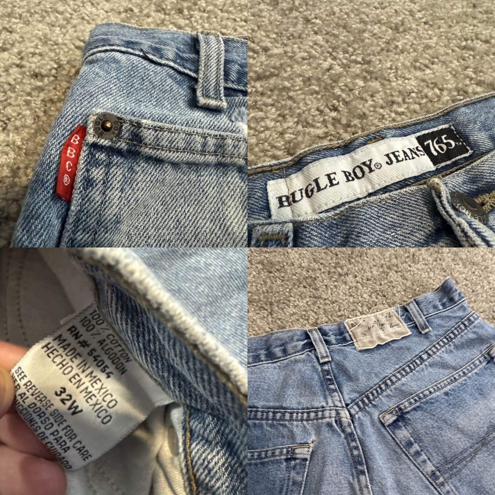 Bugle Boy VINTAGE Bugle Boy Denim Bermuda Shorts 32 Distressed Men 90s Blue Skater Cyper Grunge 765 Size US 32 / EU 48 - 8 Thumbnail