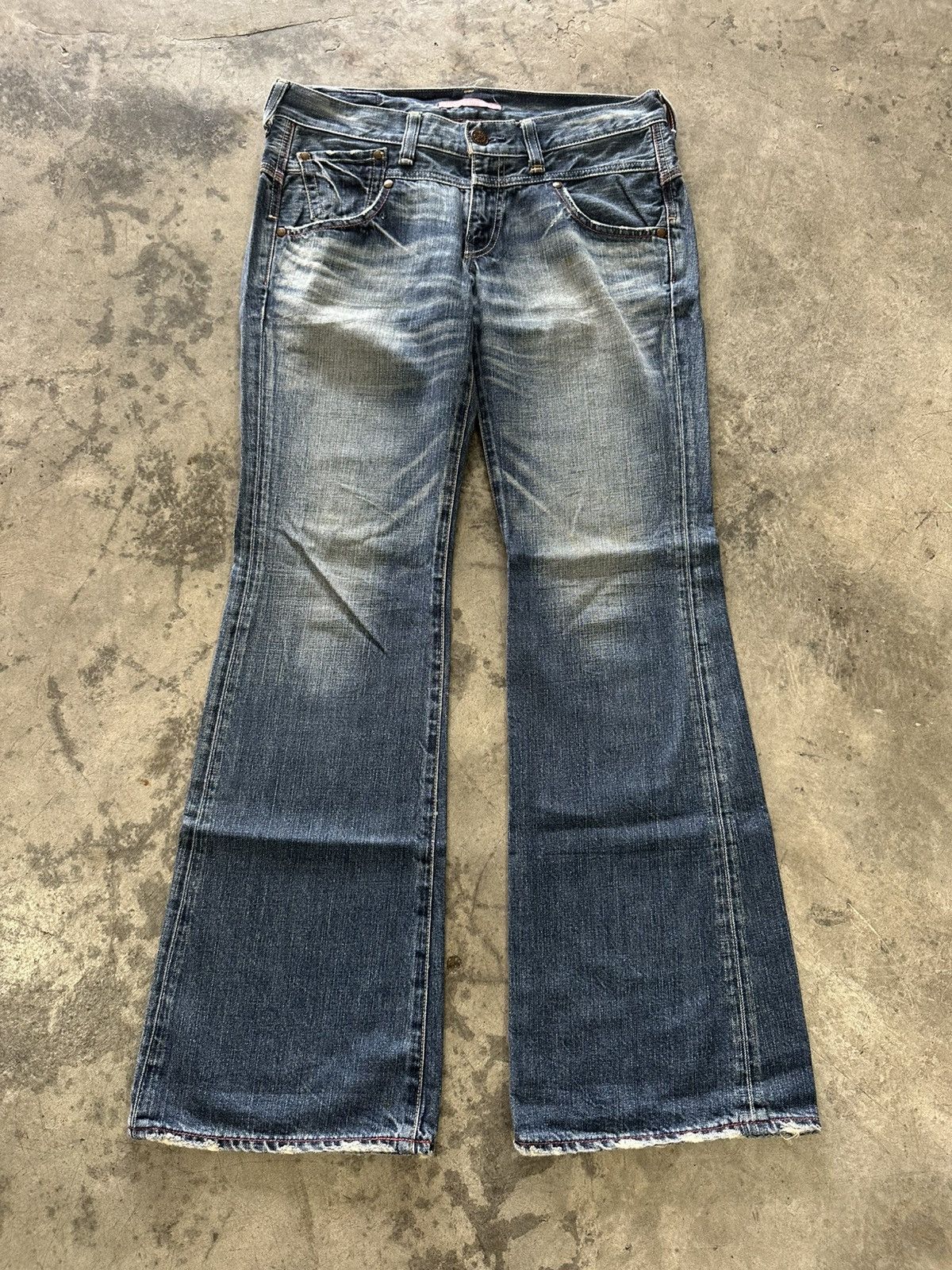 Levi's Levis Lady Style Mudwash Bootcut Flared Jeans Size 32" / US 10 / IT 46 - 1 Thumbnail