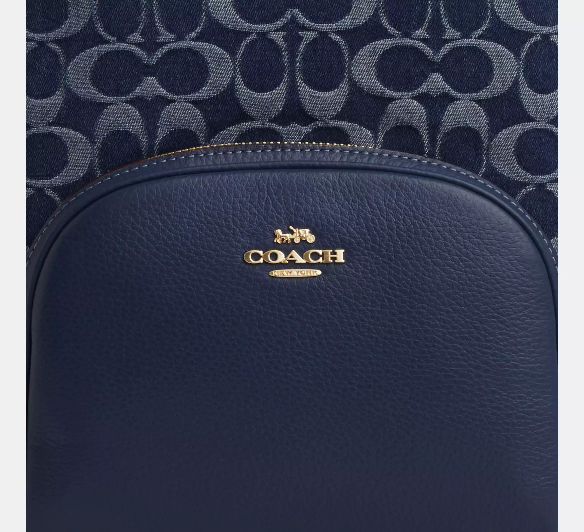 Coach Court Backpack In Signature Denim CZ778 Size ONE SIZE - 9 Thumbnail