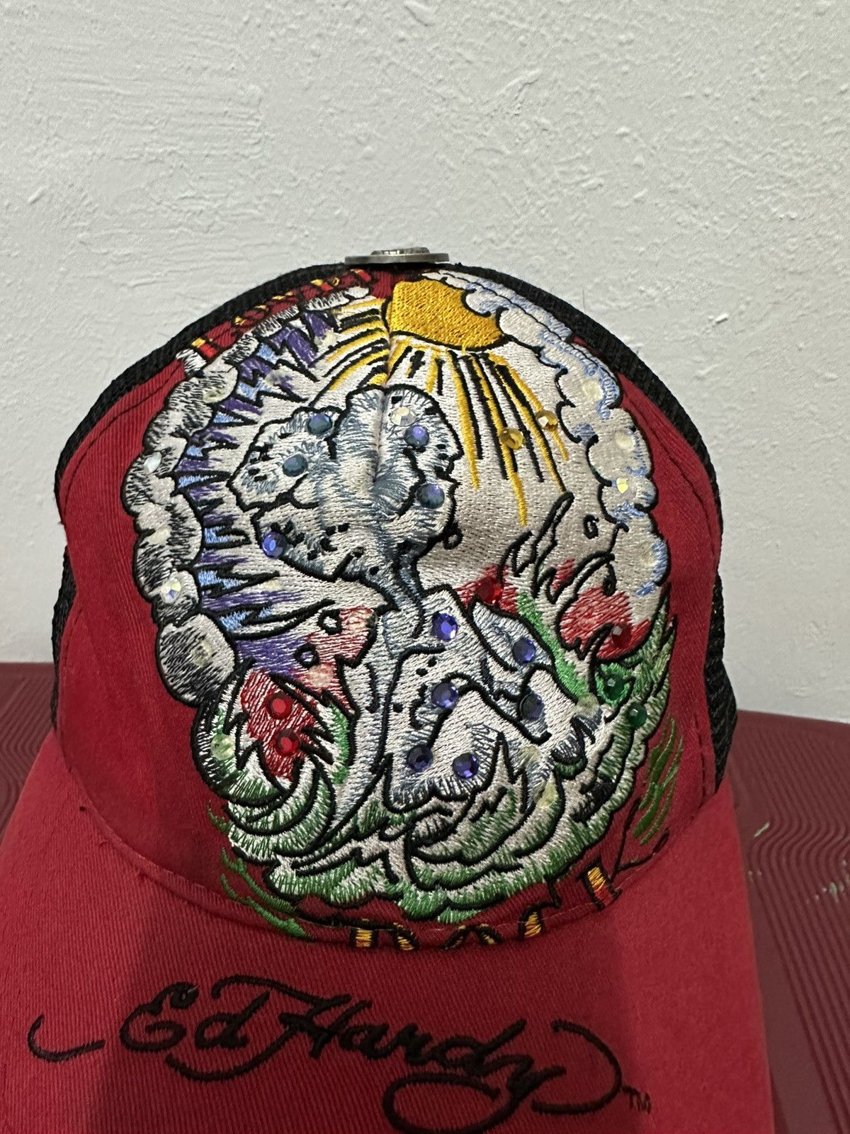 Ed Hardy Ed Hardy Cap by Christian Audigier Vintage Tattoo Size ONE SIZE - 5 Thumbnail