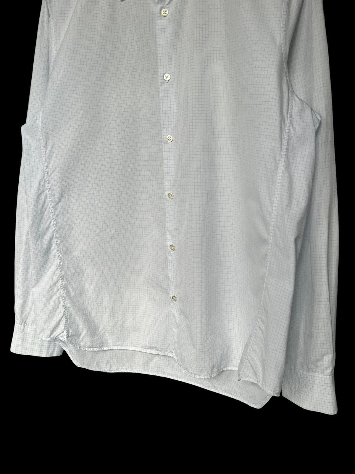 Jil Sander Jil Sander Blue Squares Button Up Shirt Size US M / EU 48-50 / 2 - 6 Thumbnail