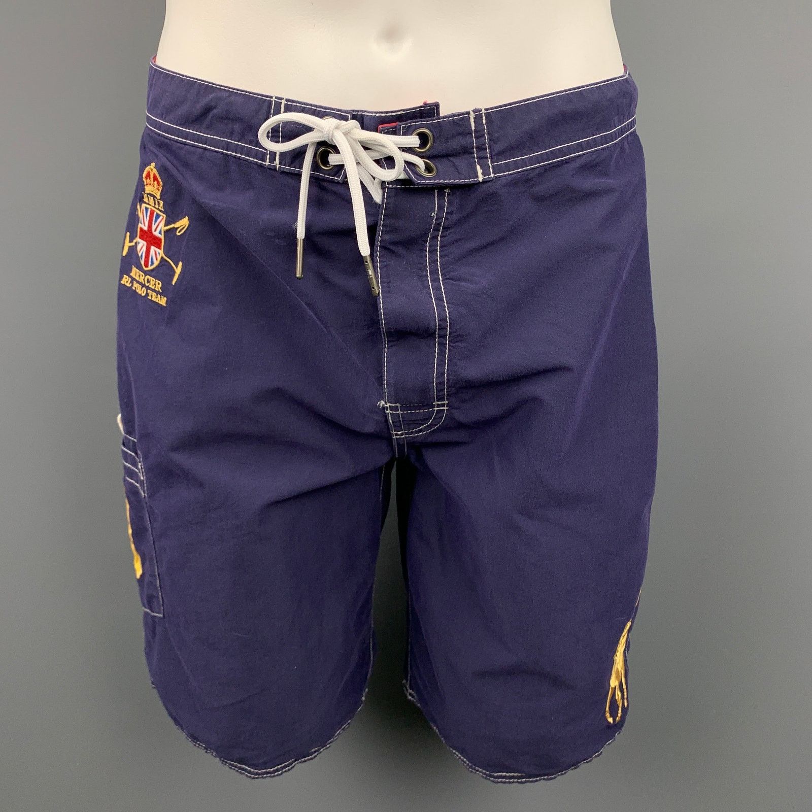 Ralph Lauren POLO by RALPH LAUREN Navy Cotton / Nylon Shorts Size US 28 / EU 44 - 1 Thumbnail